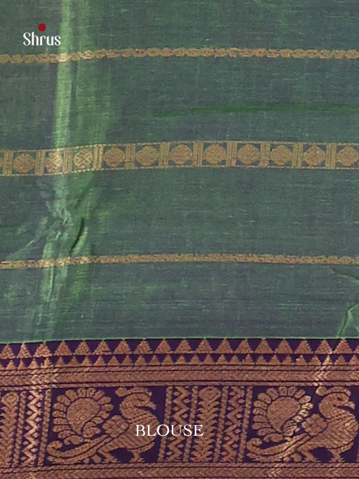 Green & Maroon - Narayanpet Cotton Saree