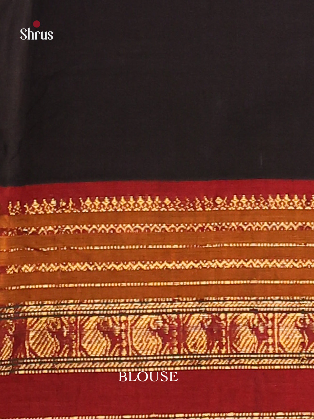 Black & Maroon - Narayanpet Cotton Saree