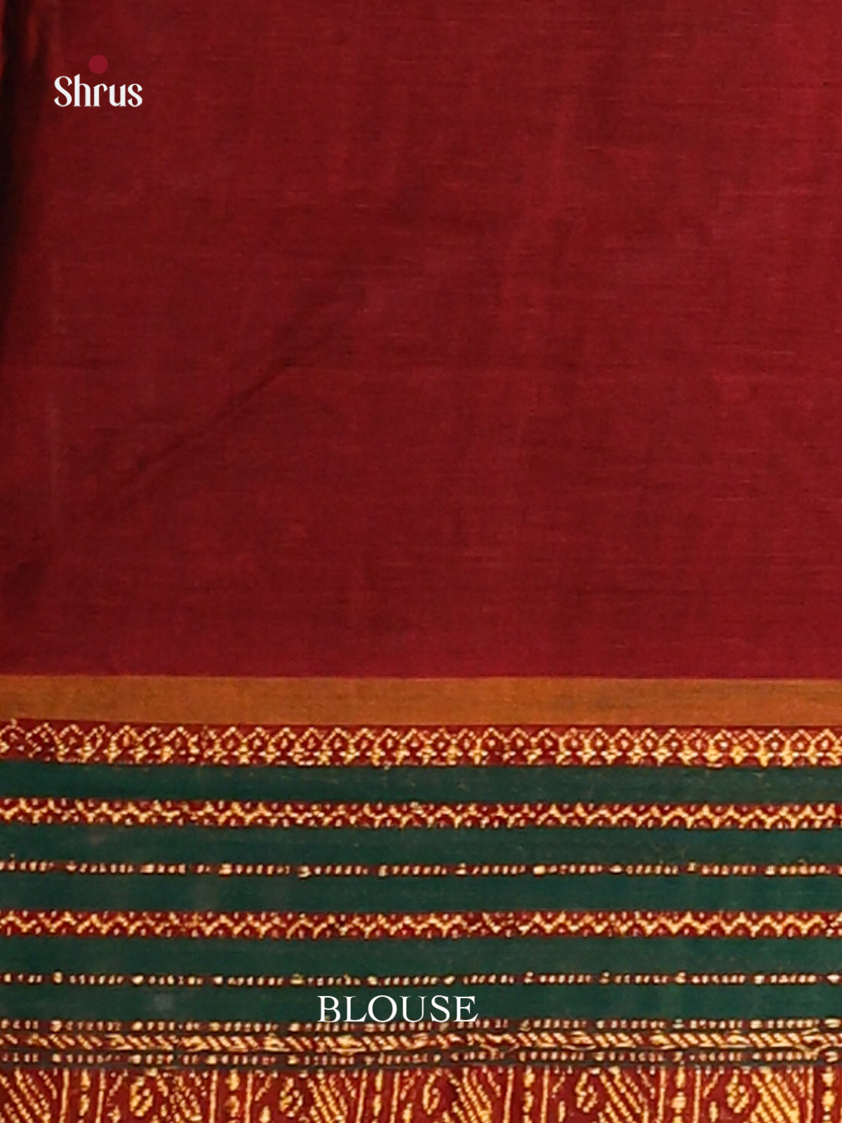 Maroon & Green - Narayanpet Cotton Saree
