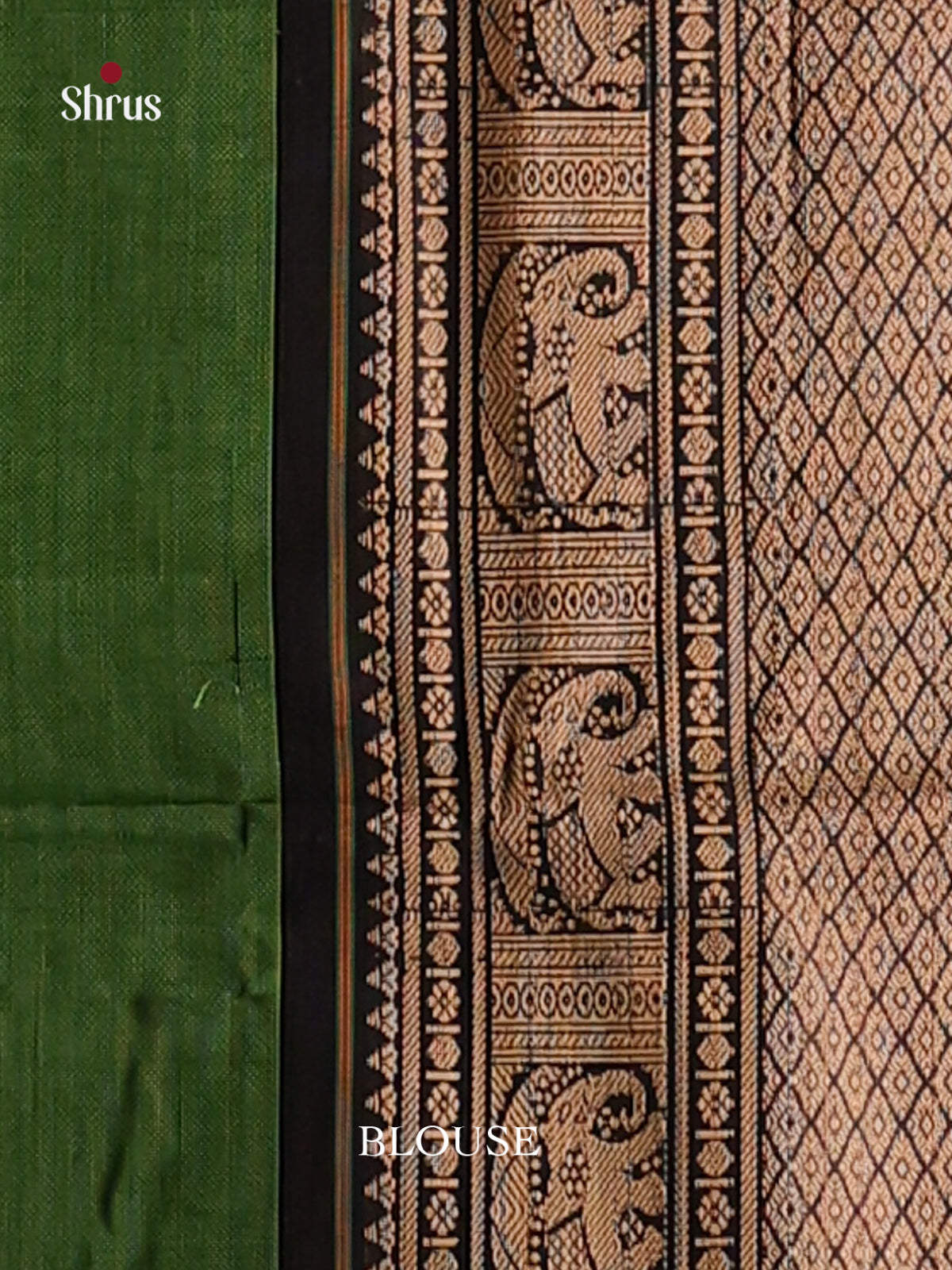 Green & Black - Narayanpet Cotton Saree