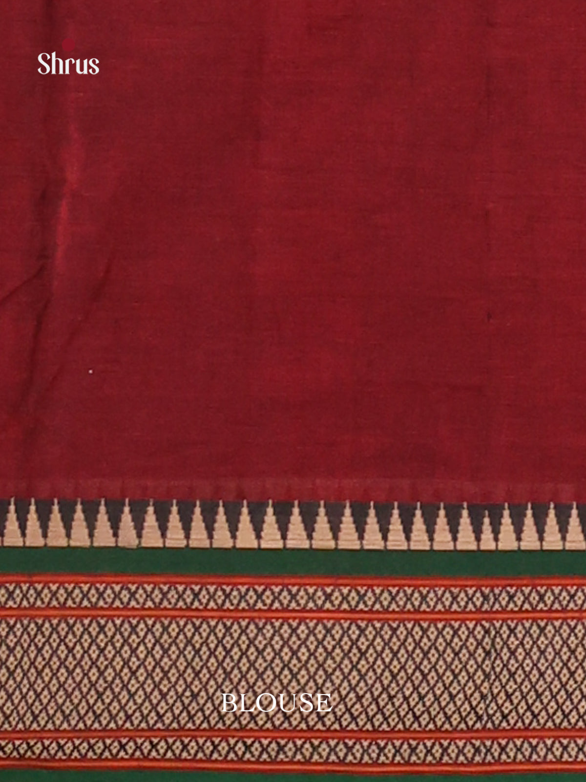 Maroon  & Green- Narayanpet Cotton Saree