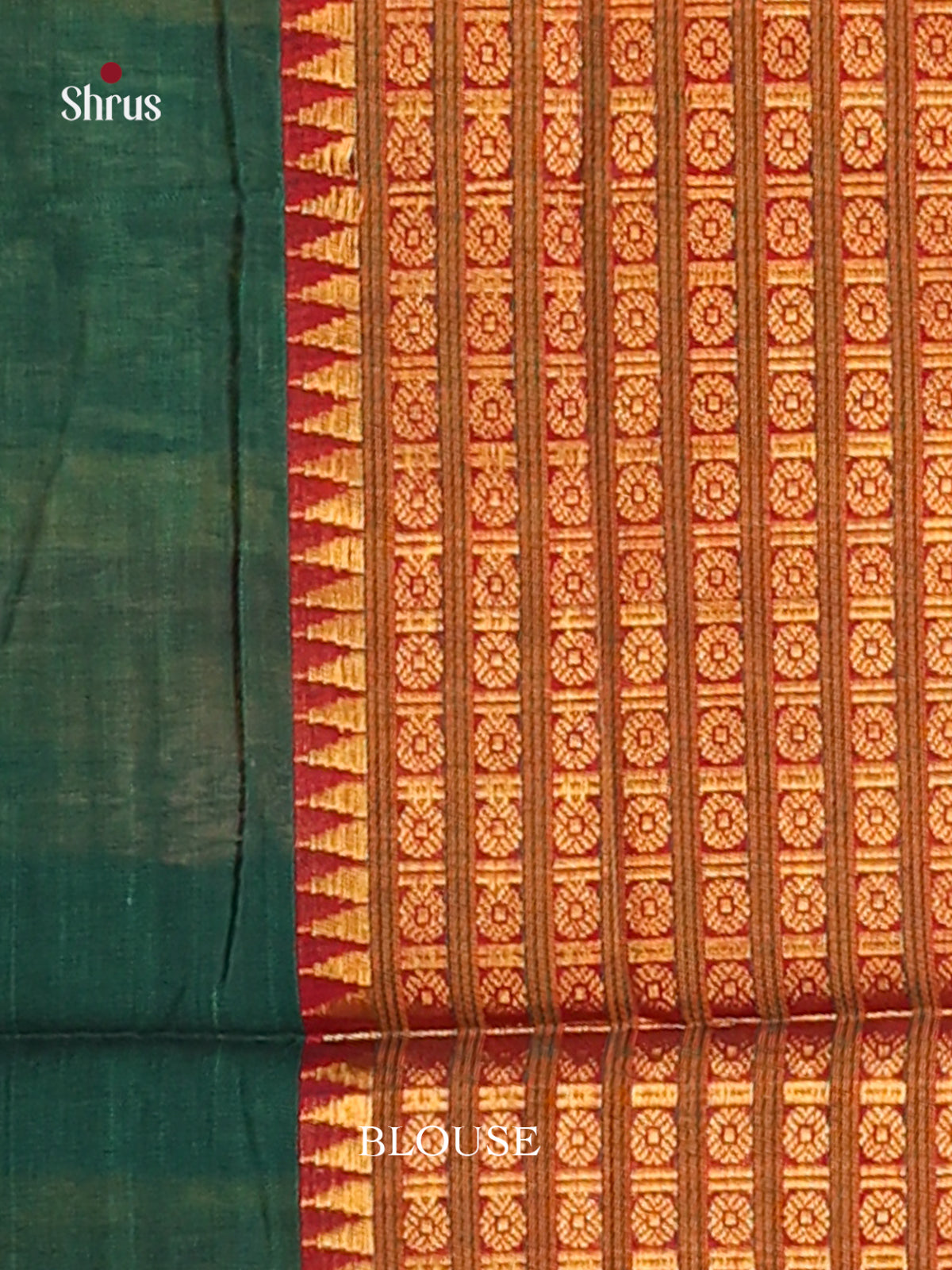 Green & Maroon - Narayanpet Cotton Saree
