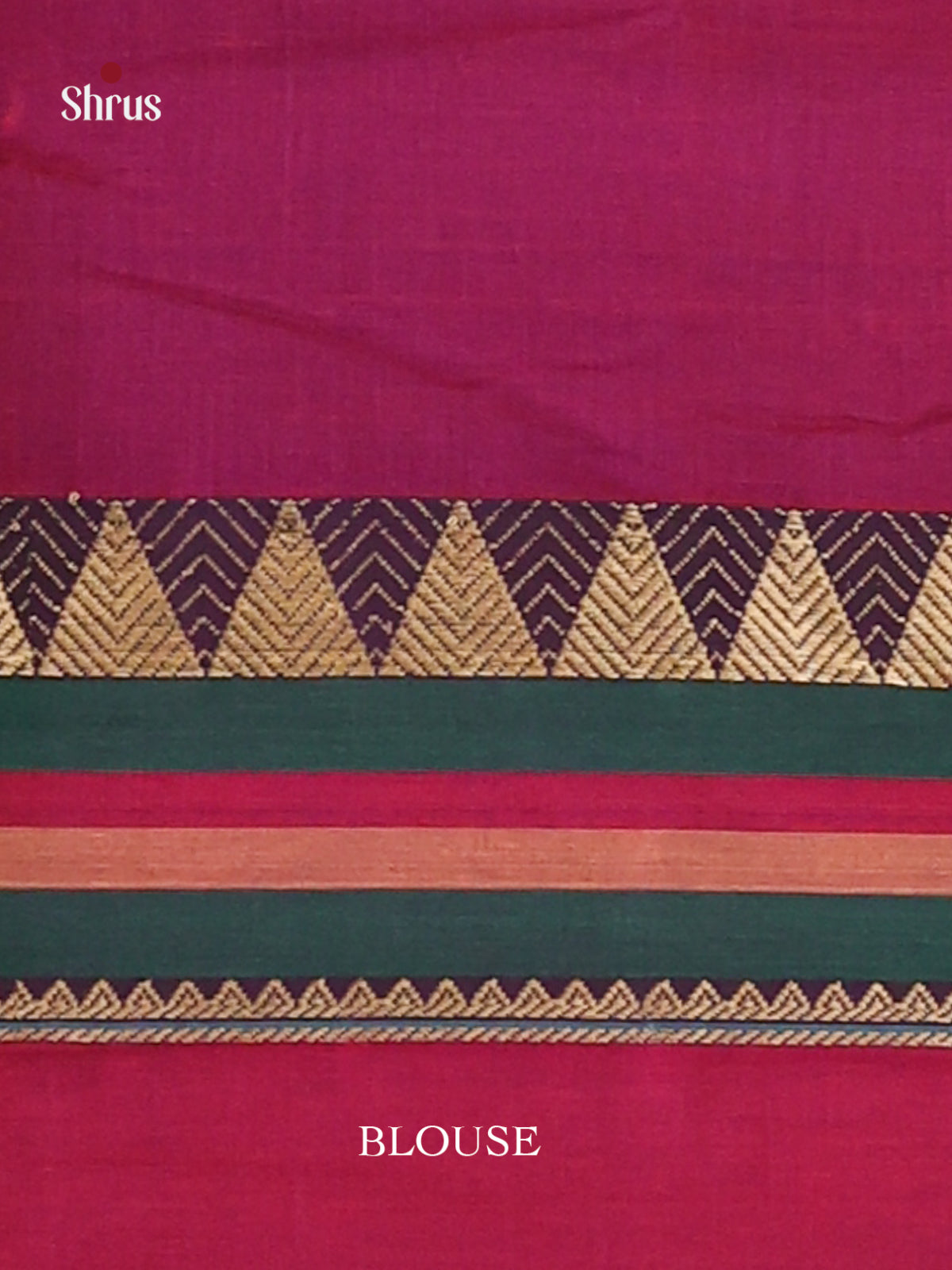 Purple & Green- Narayanpet Cotton Saree