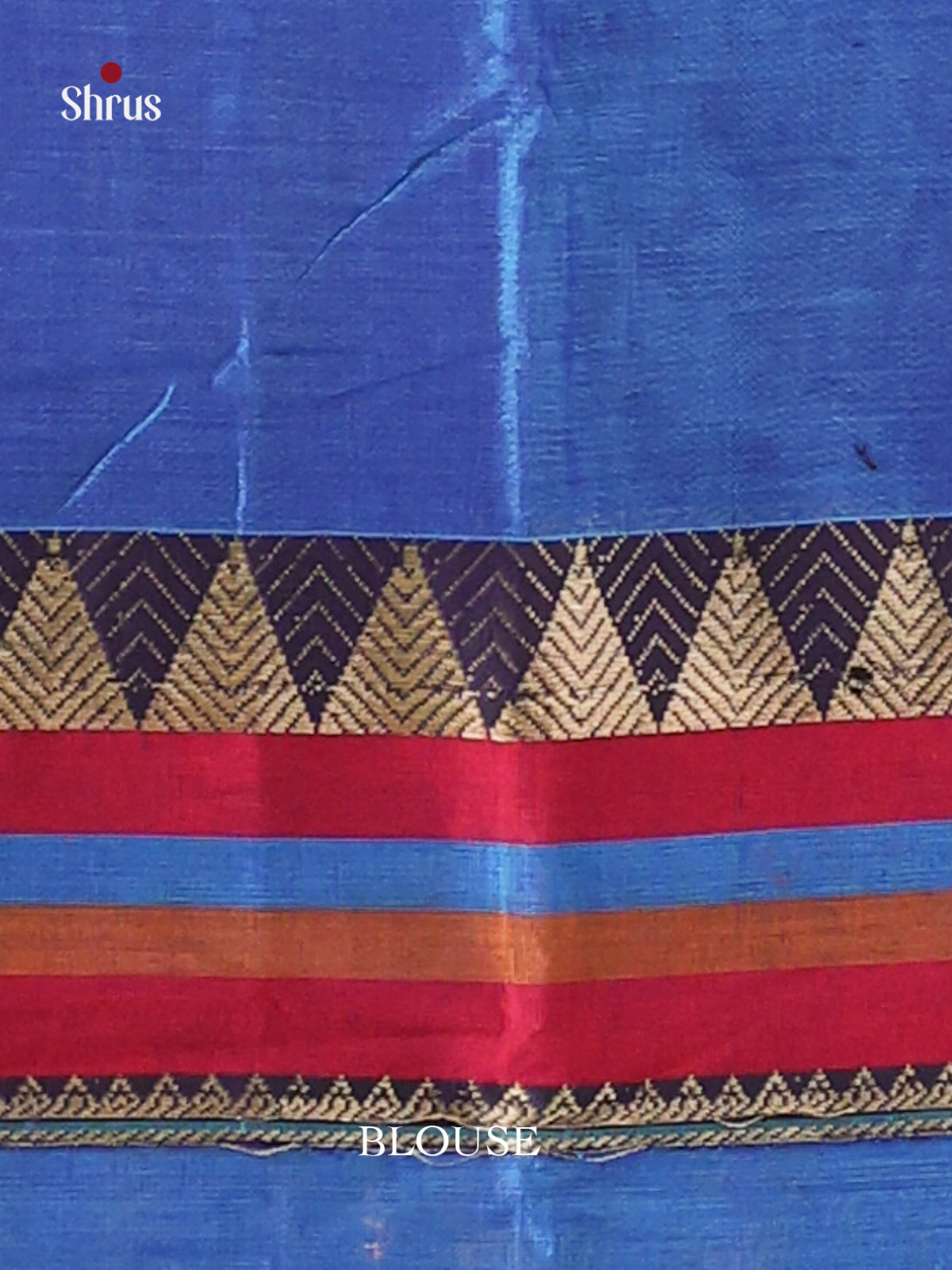 Blue & Maroon- Narayanpet Cotton Saree