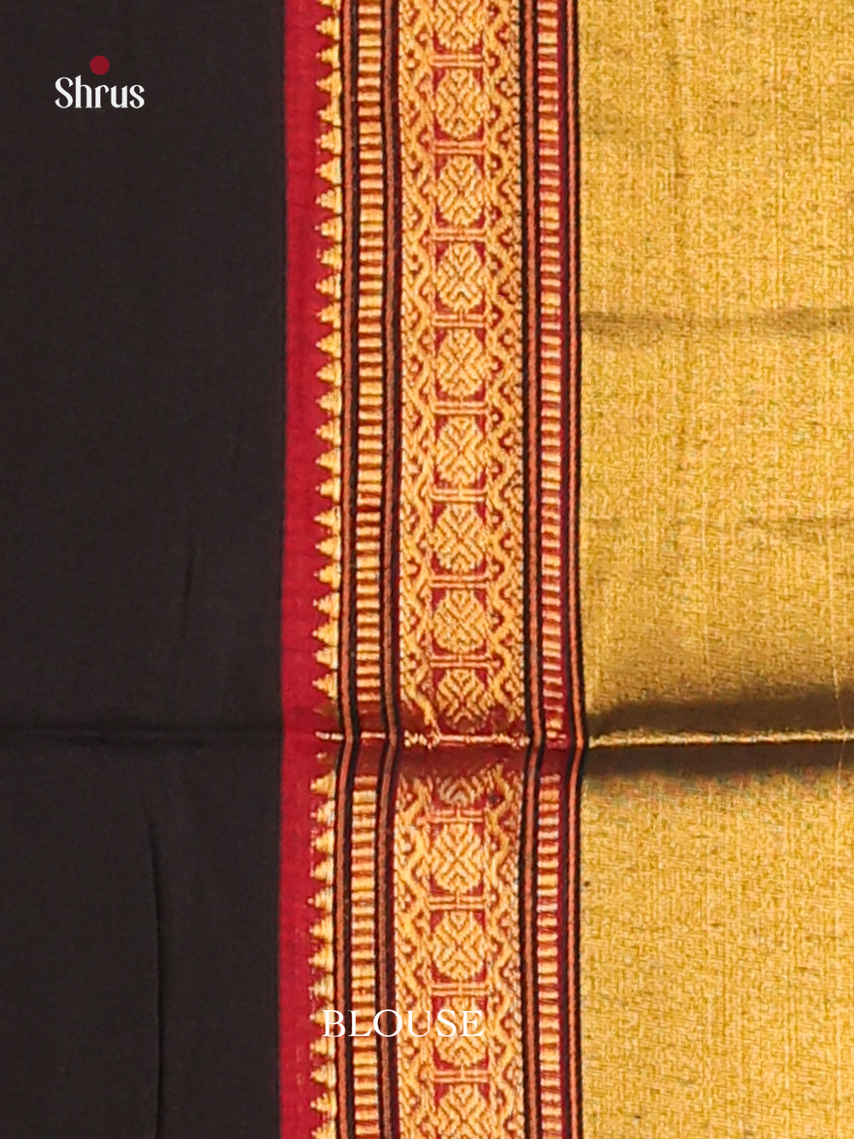 Black & Maroon - Narayanpet Cotton Saree