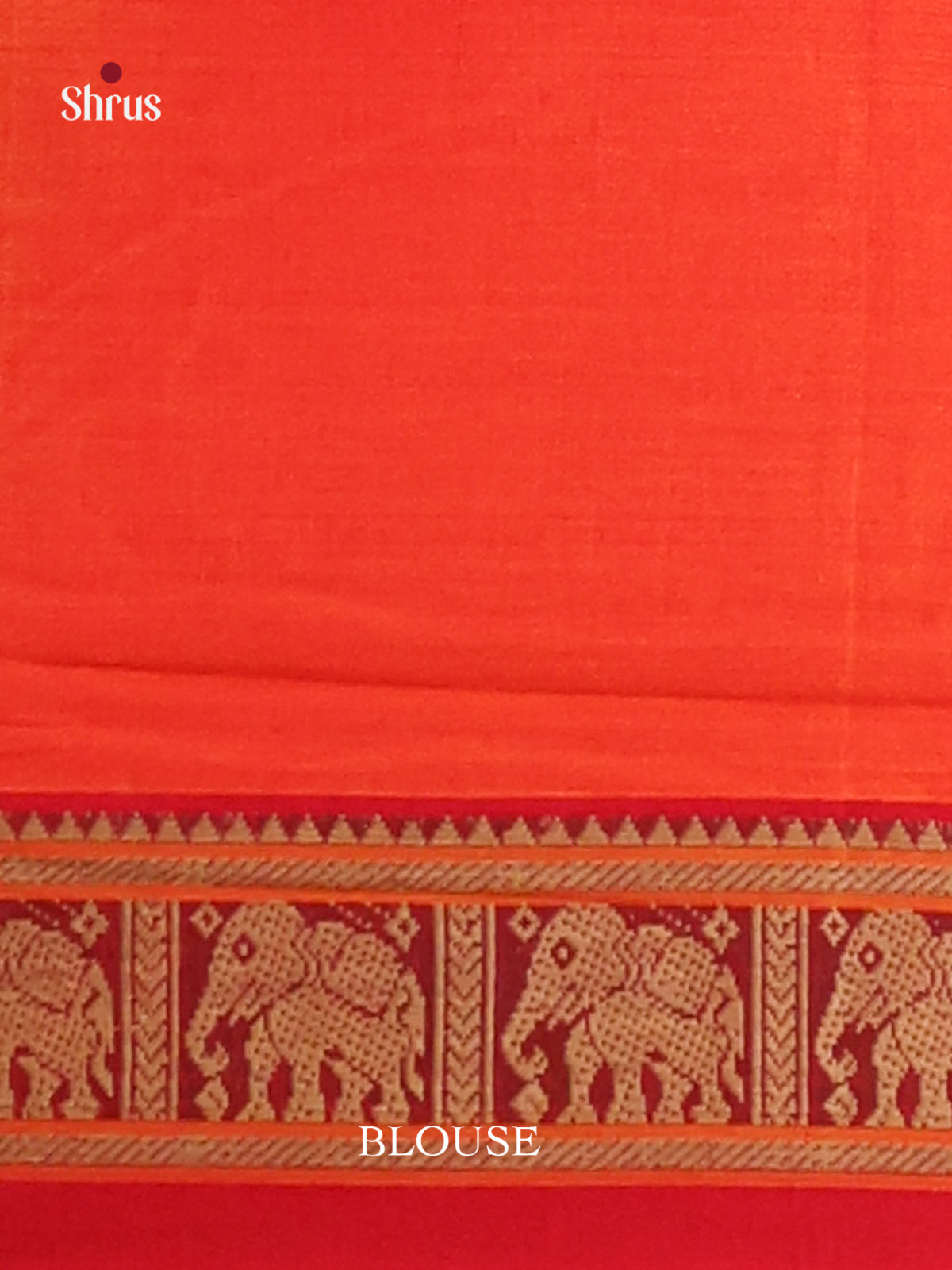 Orange & Red - Narayanpet Cotton Saree