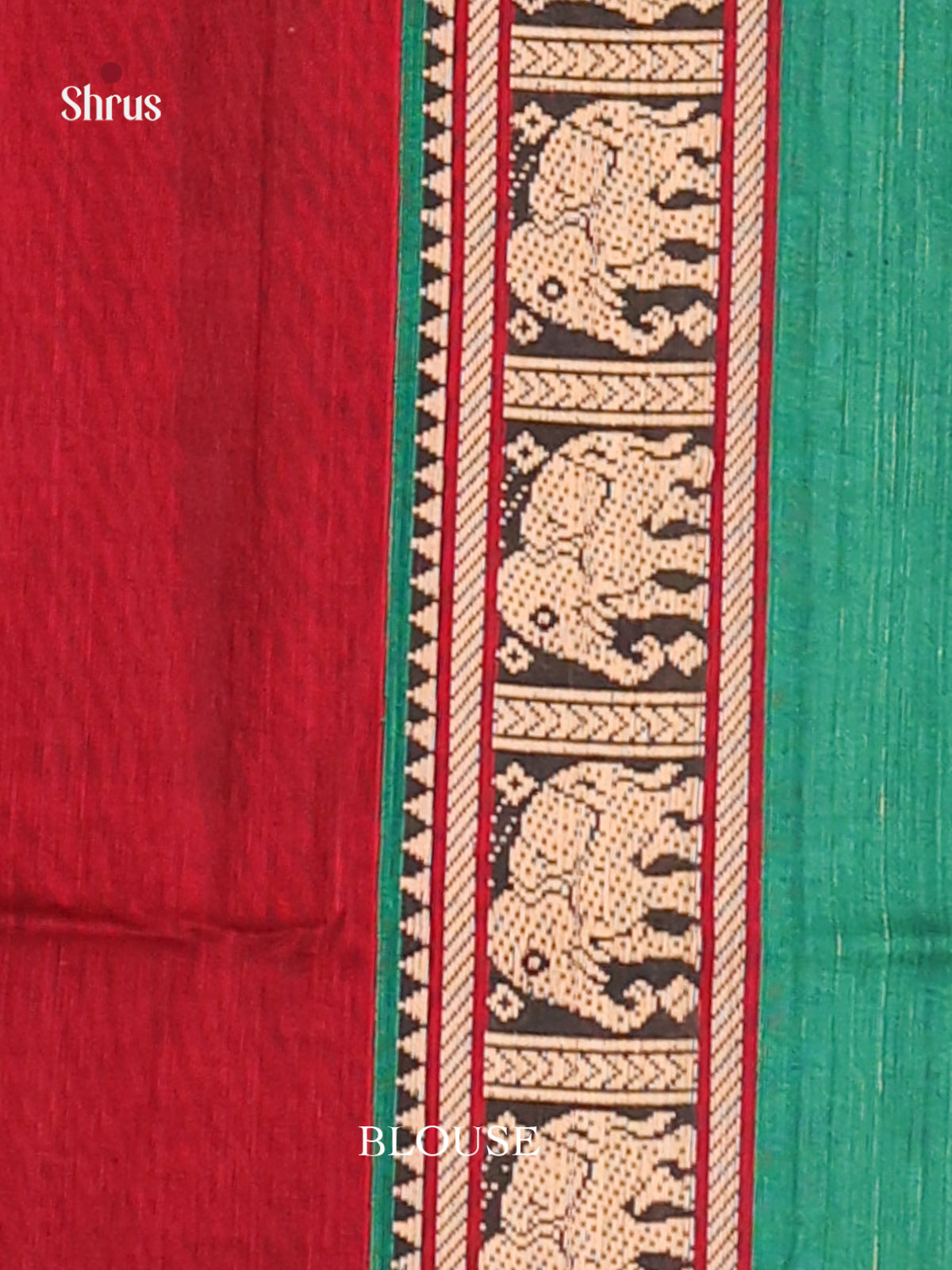 Maroon & Green - Narayanpet Cotton Saree