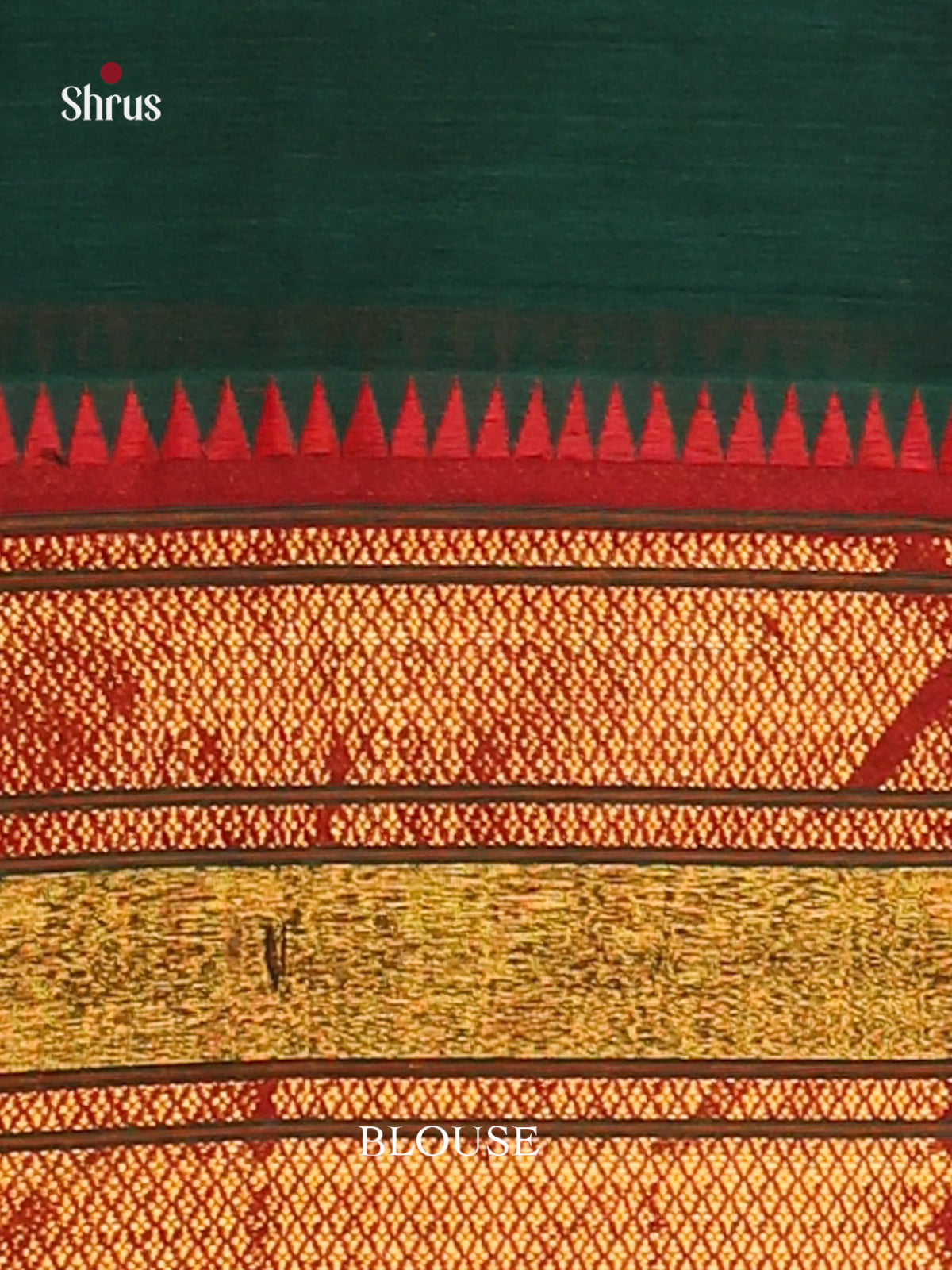 Green & maroon - Narayanpet Cotton Saree