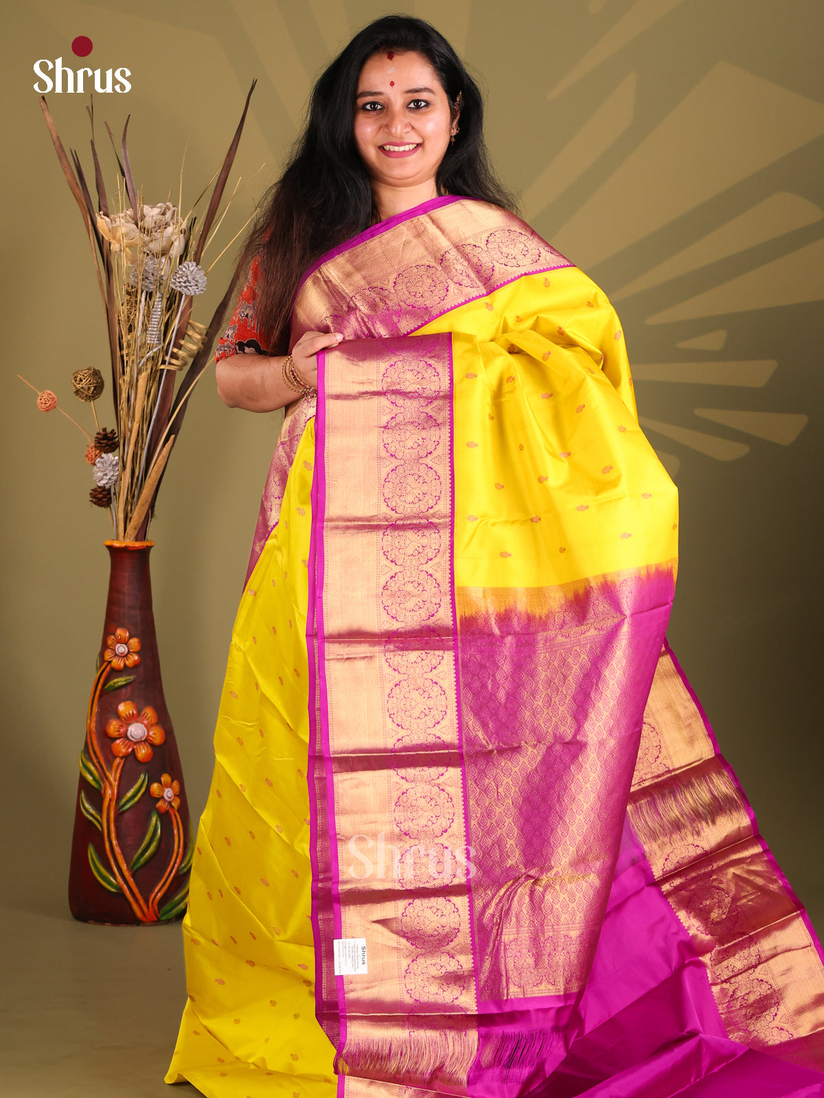 DGS16022 - Kanchipuram silk (HR) Saree - Shop on Shrus.com