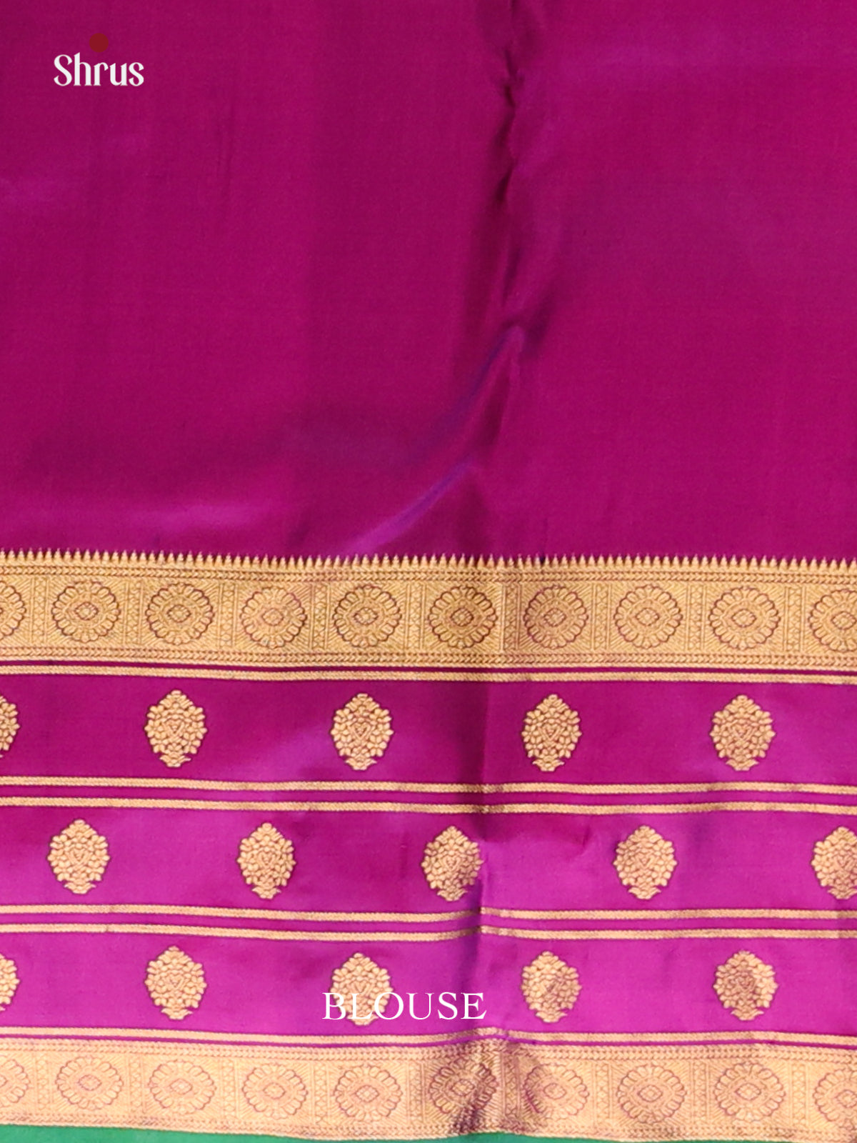 Charming Violet  Kanchipuram silk Saree with contrast zari brocade pallu