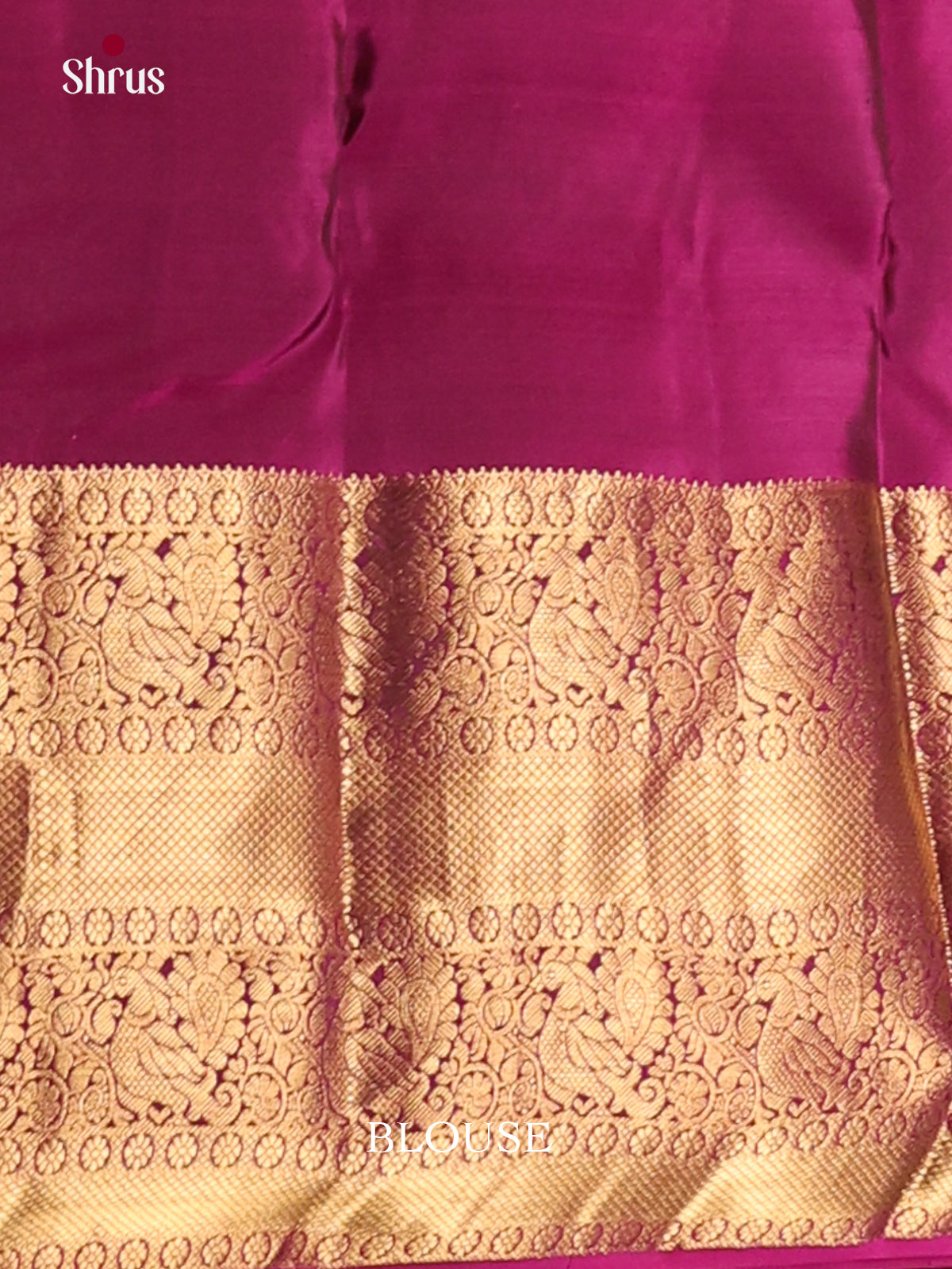 Mehandi Green & Purple - Kanchipuram-halfpure Saree - Shop on Shrus.com