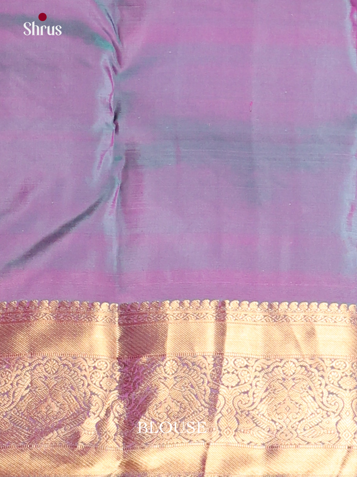 Orangish Pink & Double Shaded Purple - Kanchipuram-halfpure Saree - Shop on Shrus.com