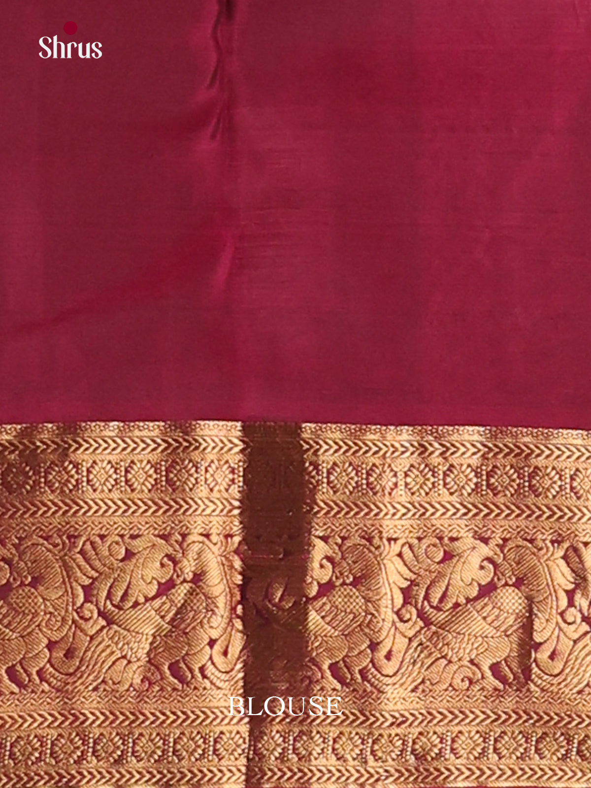 Mehandi Green & Maroon- Kanchipuram-halfpure Saree - Shop on Shrus.com