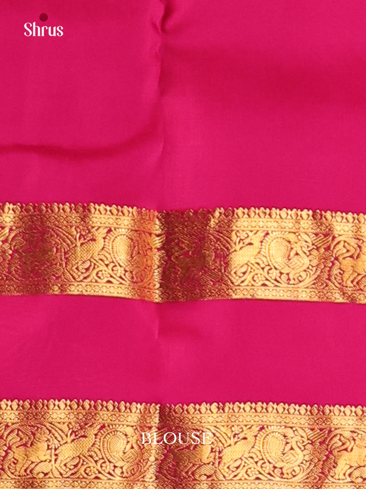 Onion Pink & Pink - Kanchipuram-halfpure Saree - Shop on Shrus.com