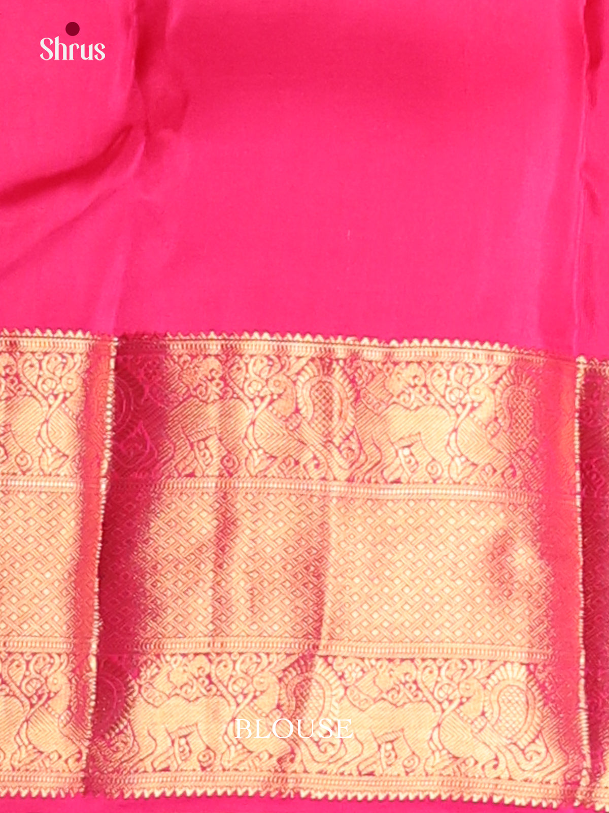 Dusty Pink & Pink - Kanchipuram-halfpure Saree - Shop on Shrus.com