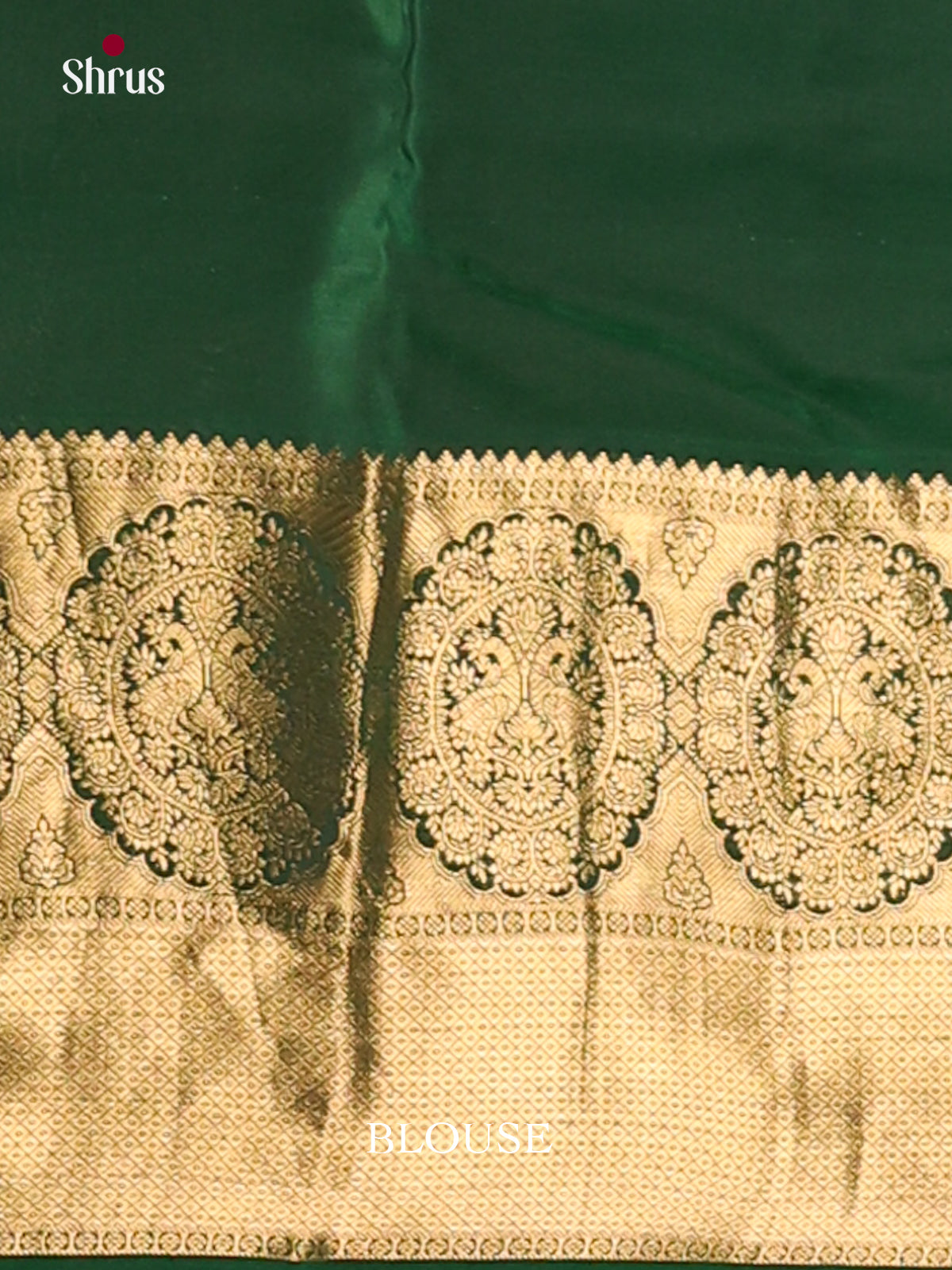 Mehandi Green & Green - Kanchipuram-halfpure Saree - Shop on Shrus.com