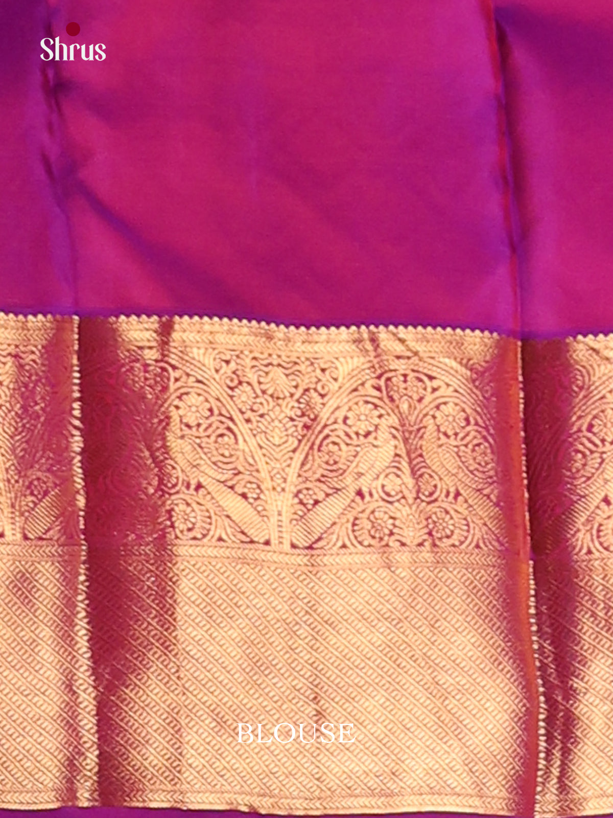 Red & Purple - Kanchipuram-halfpure Saree