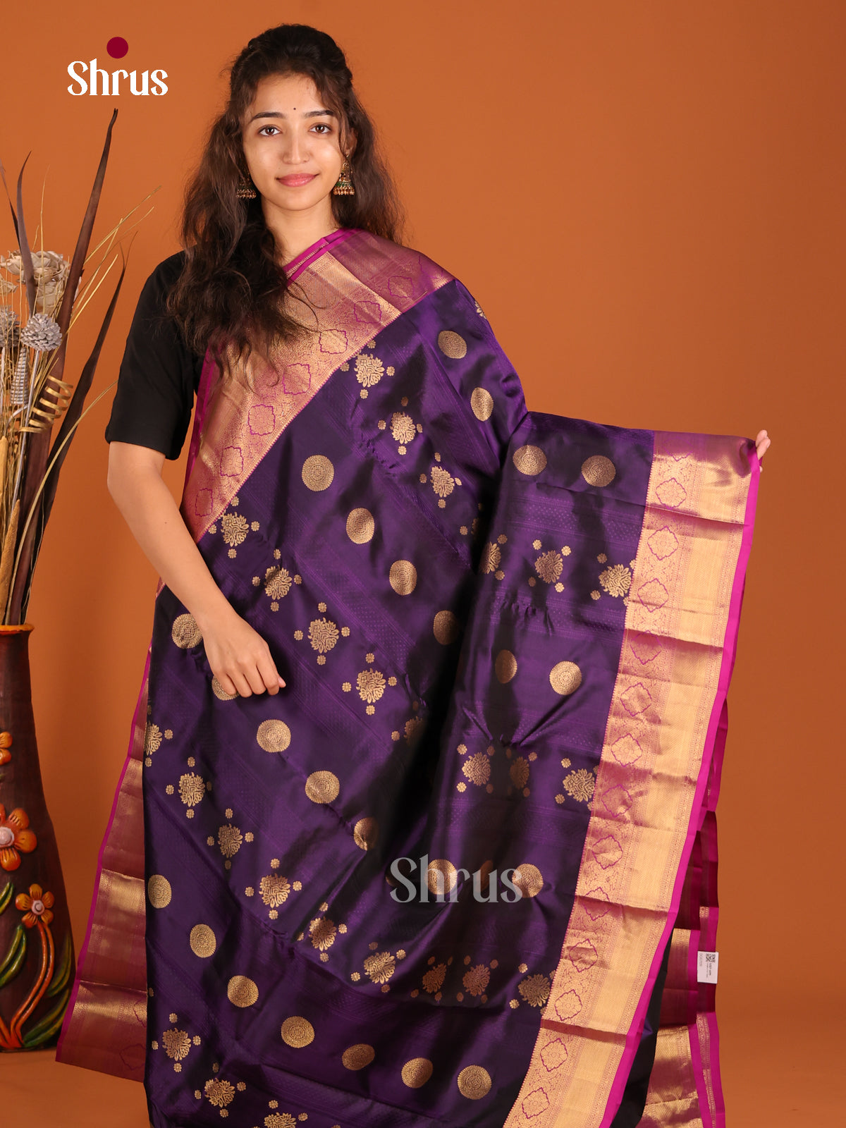 DGS17059 - Kanchipuram-halfpure Saree - Shop on Shrus.com
