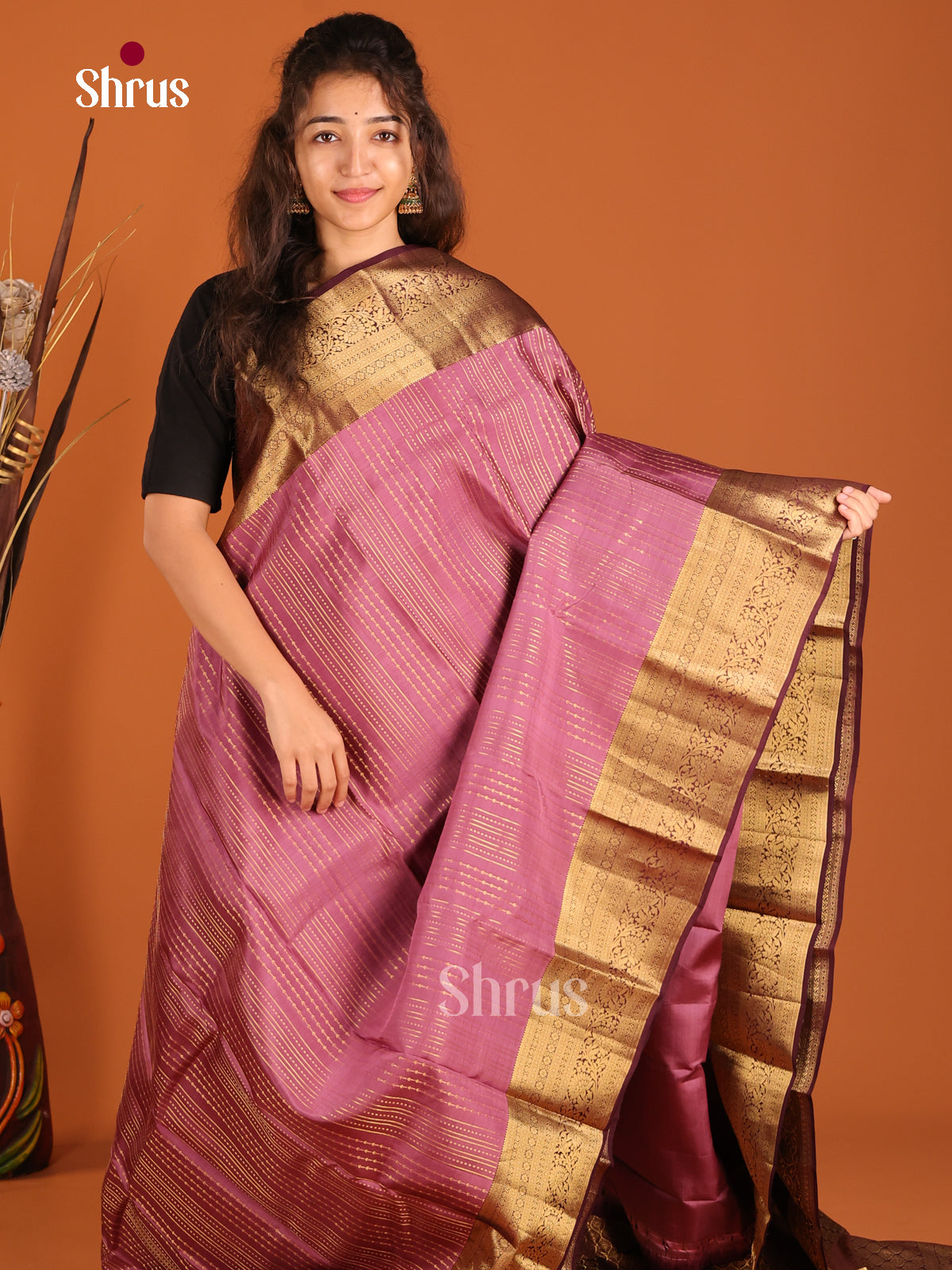 DGS17062 - Kanchipuram-halfpure Saree - Shop on Shrus.com