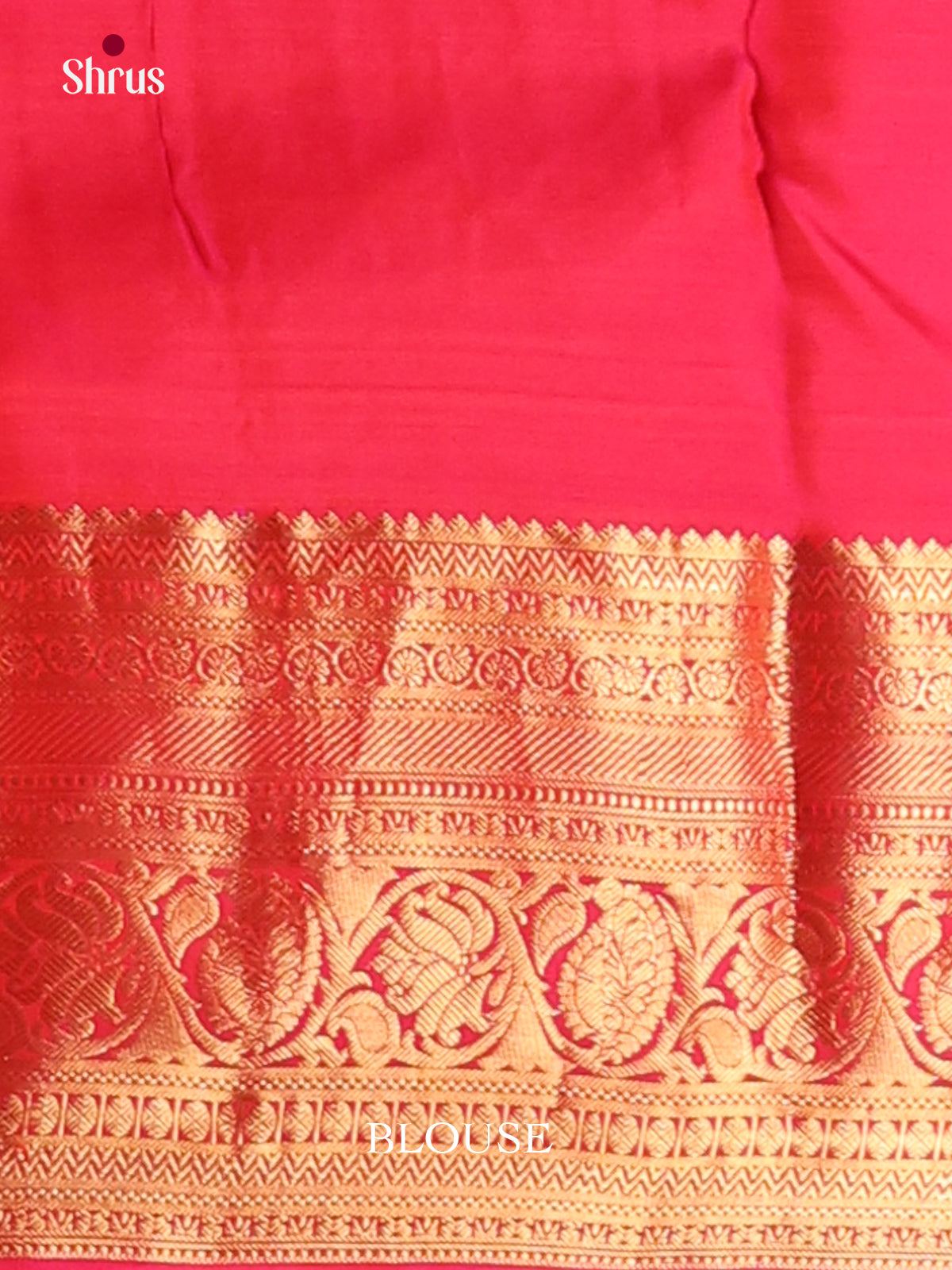 Orange & Pink - Kanchipuram-halfpure Saree - Shop on Shrus.com
