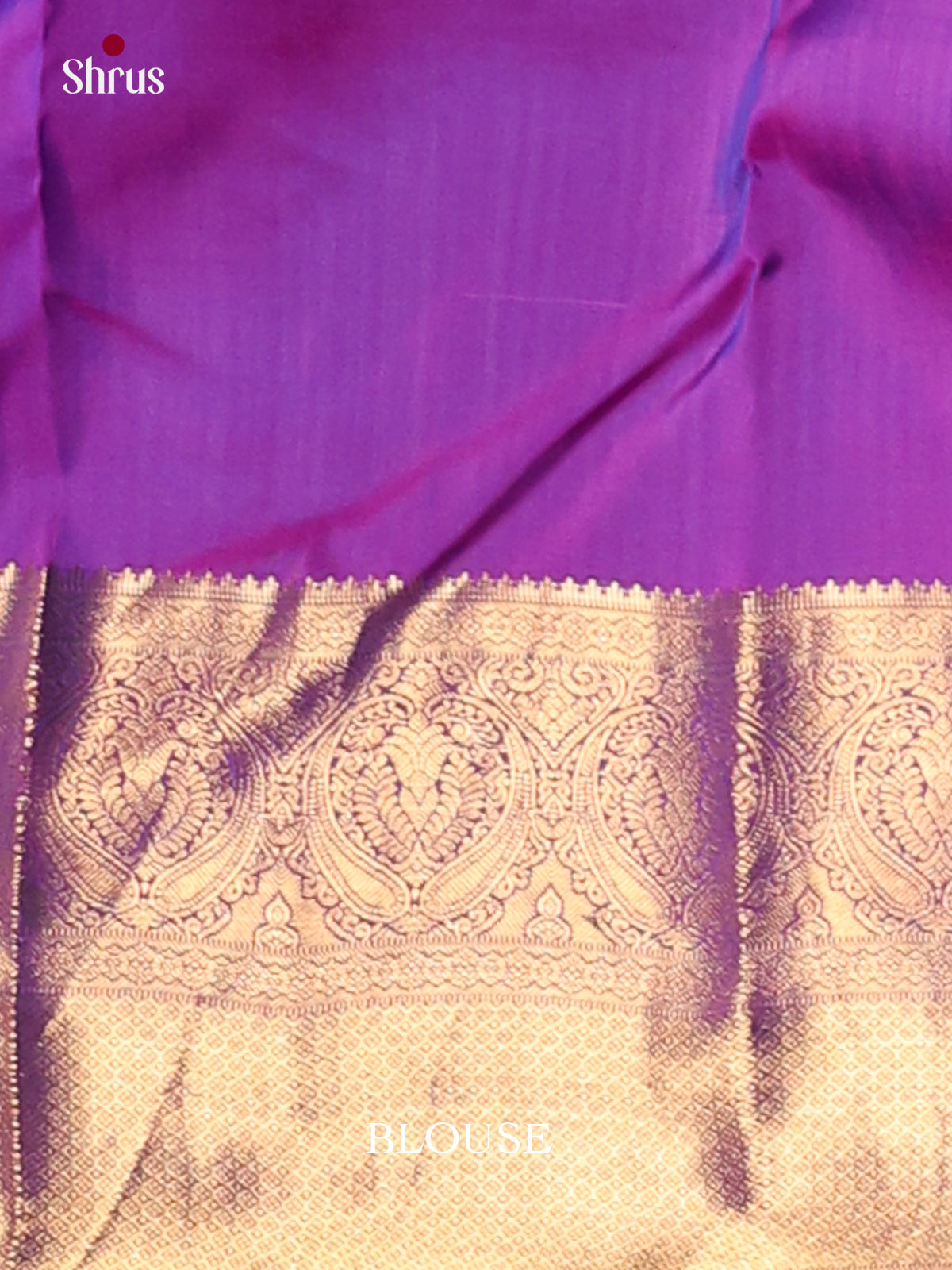 Blue & Purple- Kanchipuram-halfpure Saree