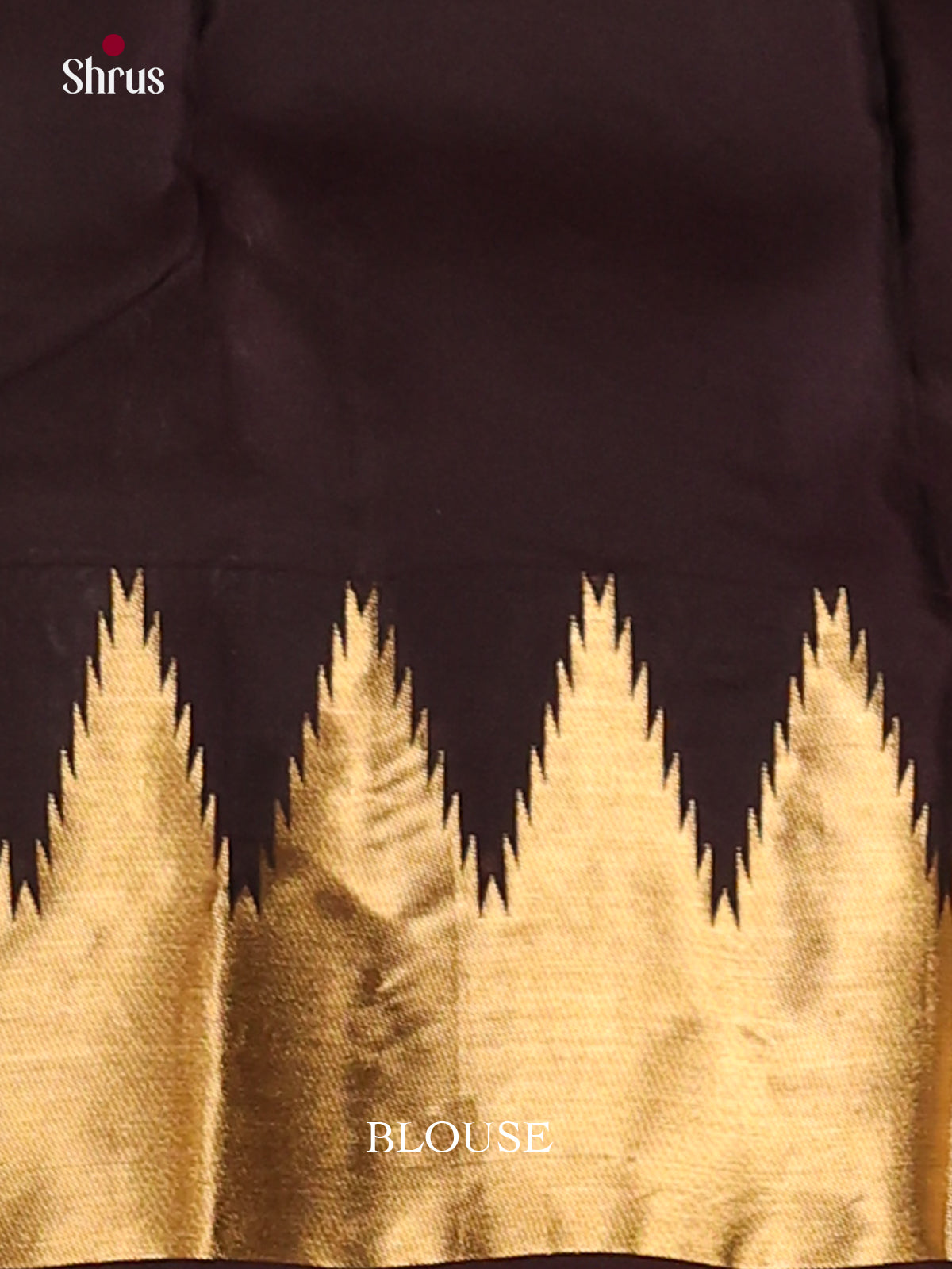 Grey & Brown  - Kanchipuram-halfpure Saree - Shop on Shrus.com