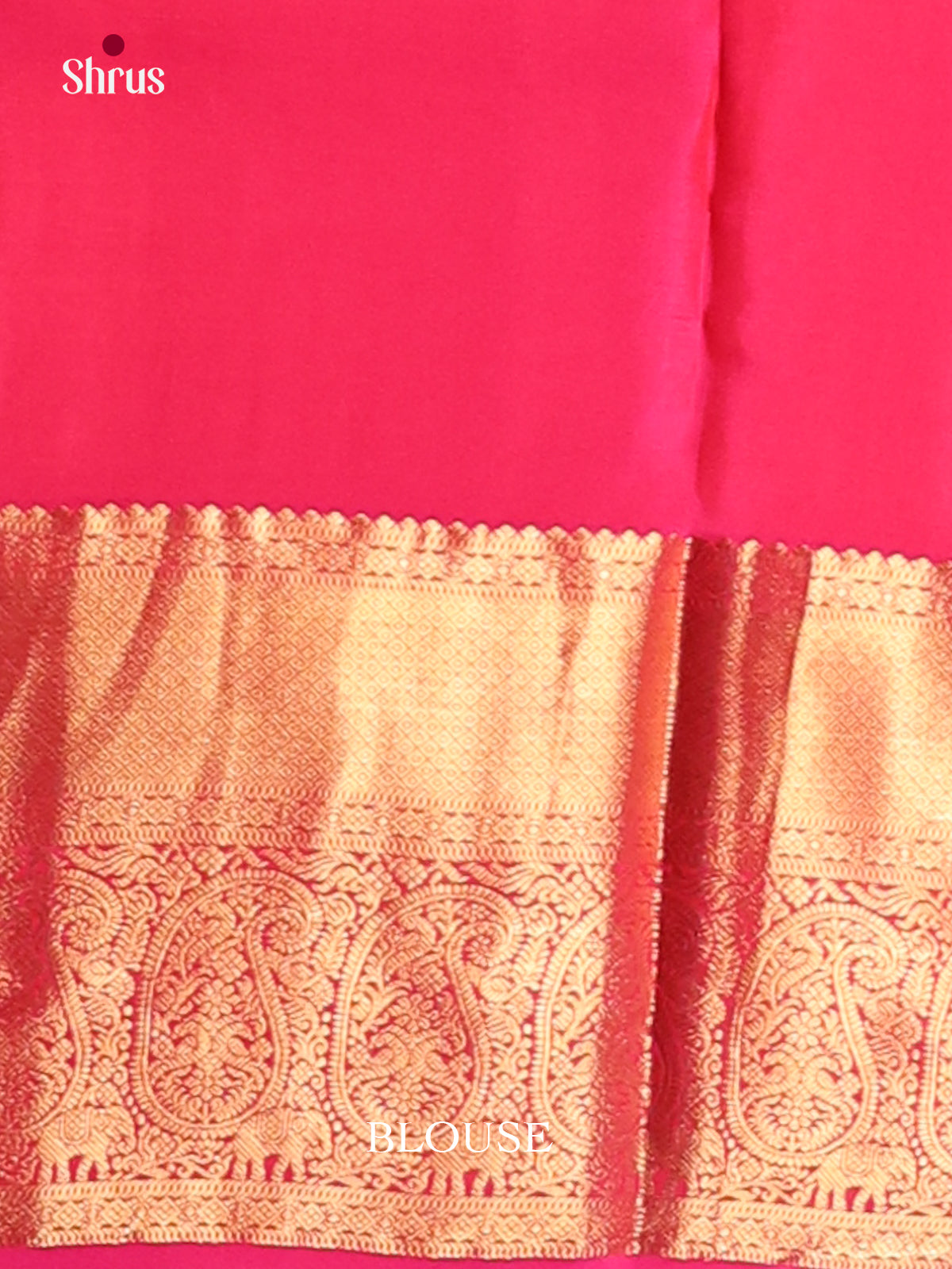 Mustard & Pink - Kanchipuram-halfpure Saree - Shop on Shrus.com