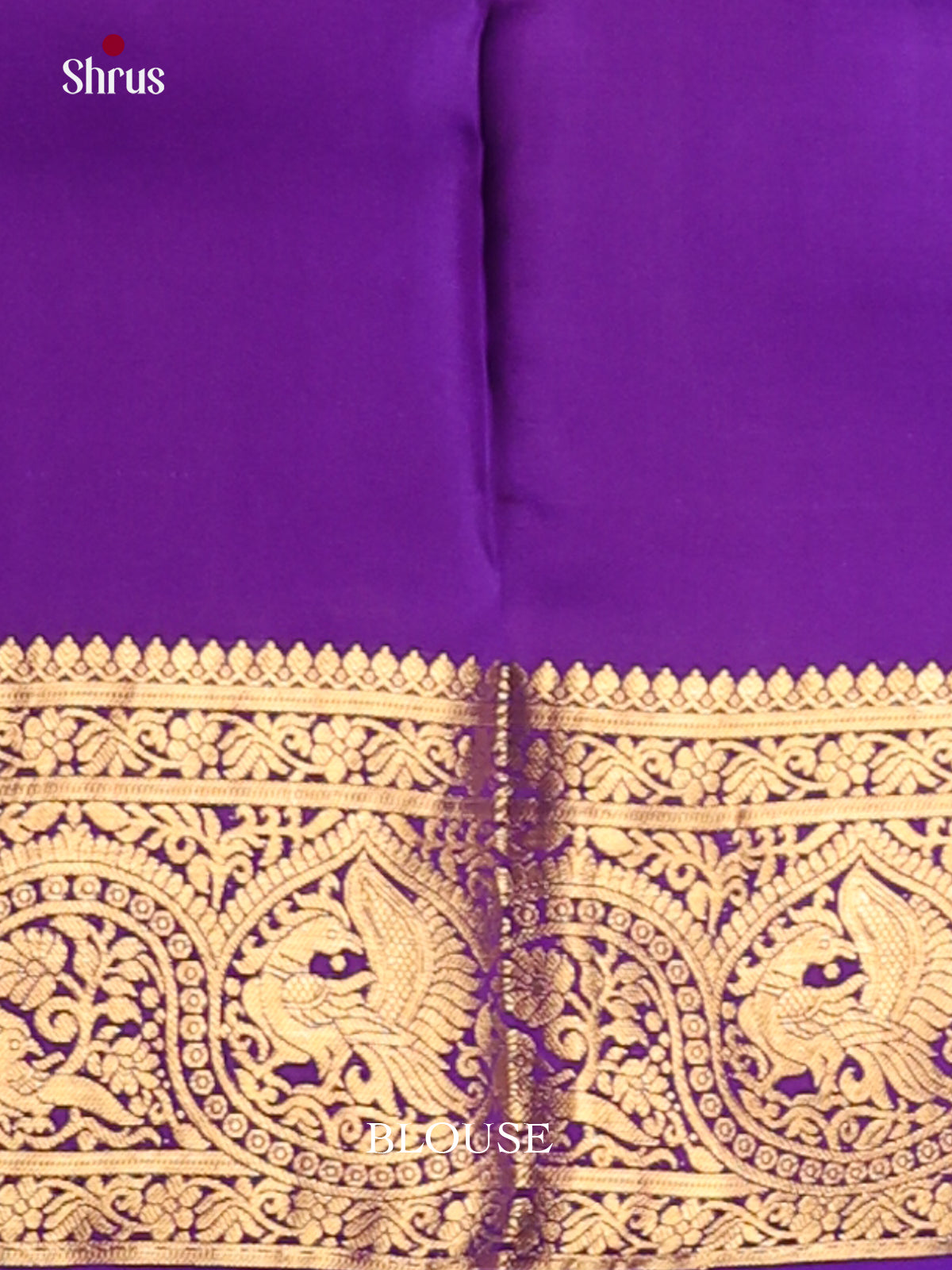 Purple(single Tone)- Kanchipuram-halfpure Saree - Shop on Shrus.com