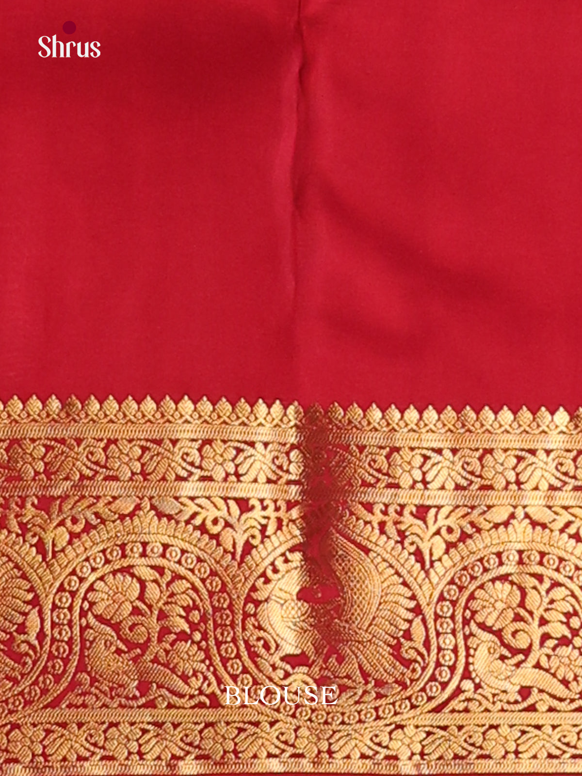 Red (Single Tone)- Kanchipuram-halfpure Saree