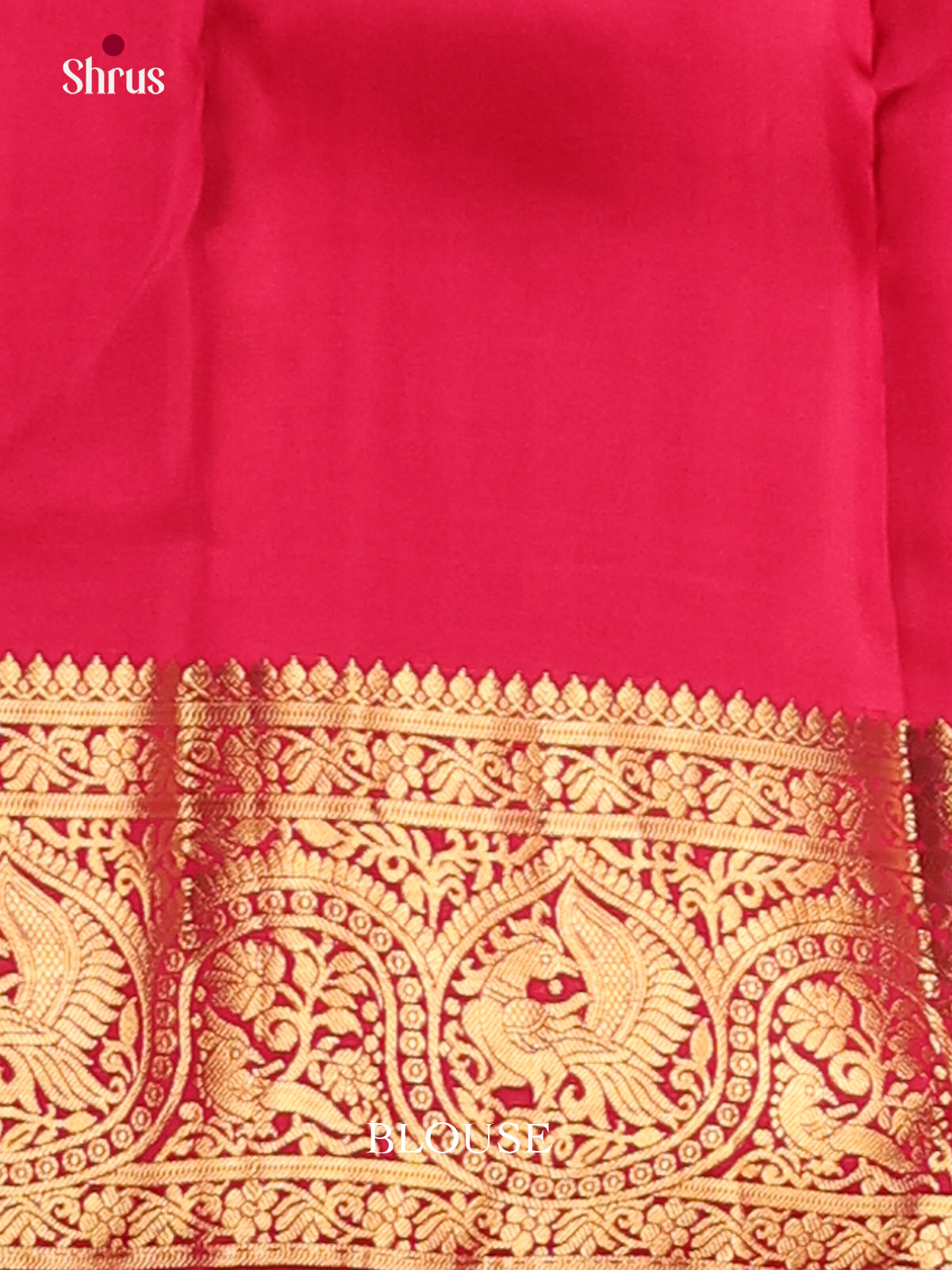 Deep Pink (single tone) - Kanchipuram-halfpure Saree - Shop on Shrus.com