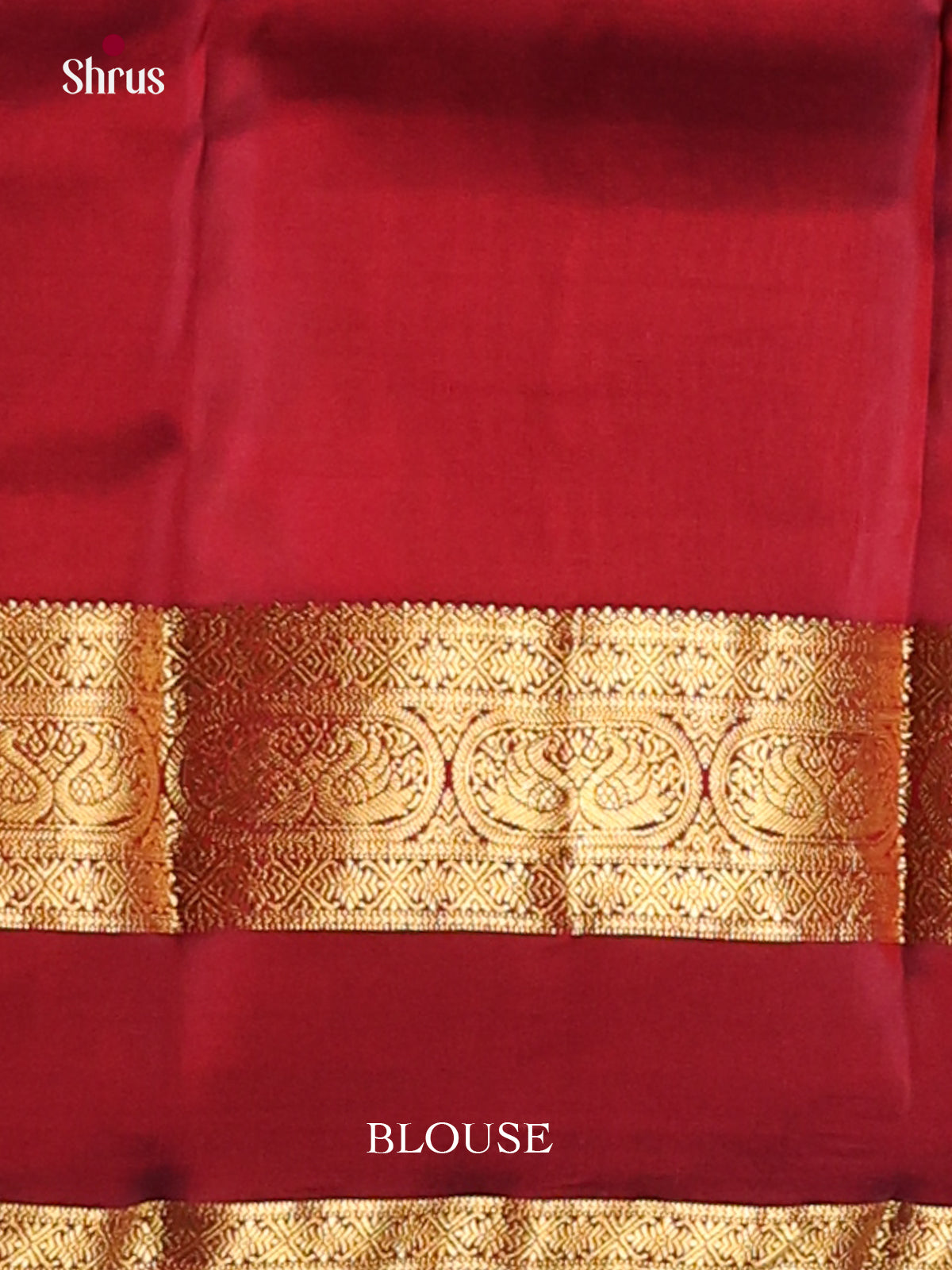 Mustardy Green & Maroon - Kanchipuram-halfpure Saree - Shop on Shrus.com