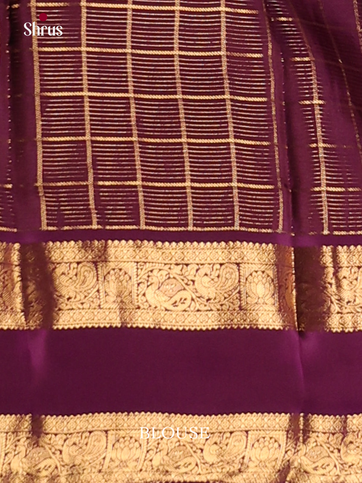 Lavender & Violet- Kanchipuram-halfpure Saree - Shop on Shrus.com