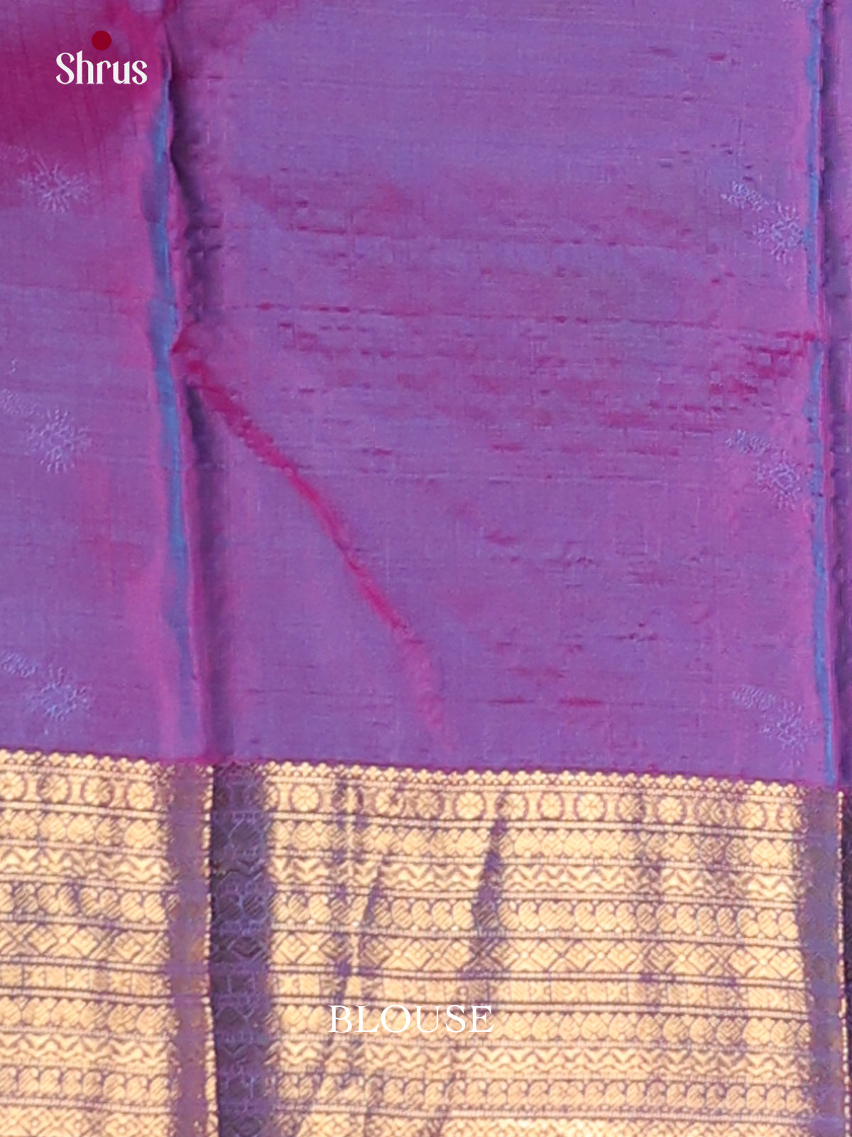 Green & Purple- Kanchipuram-halfpure Saree - Shop on Shrus.com