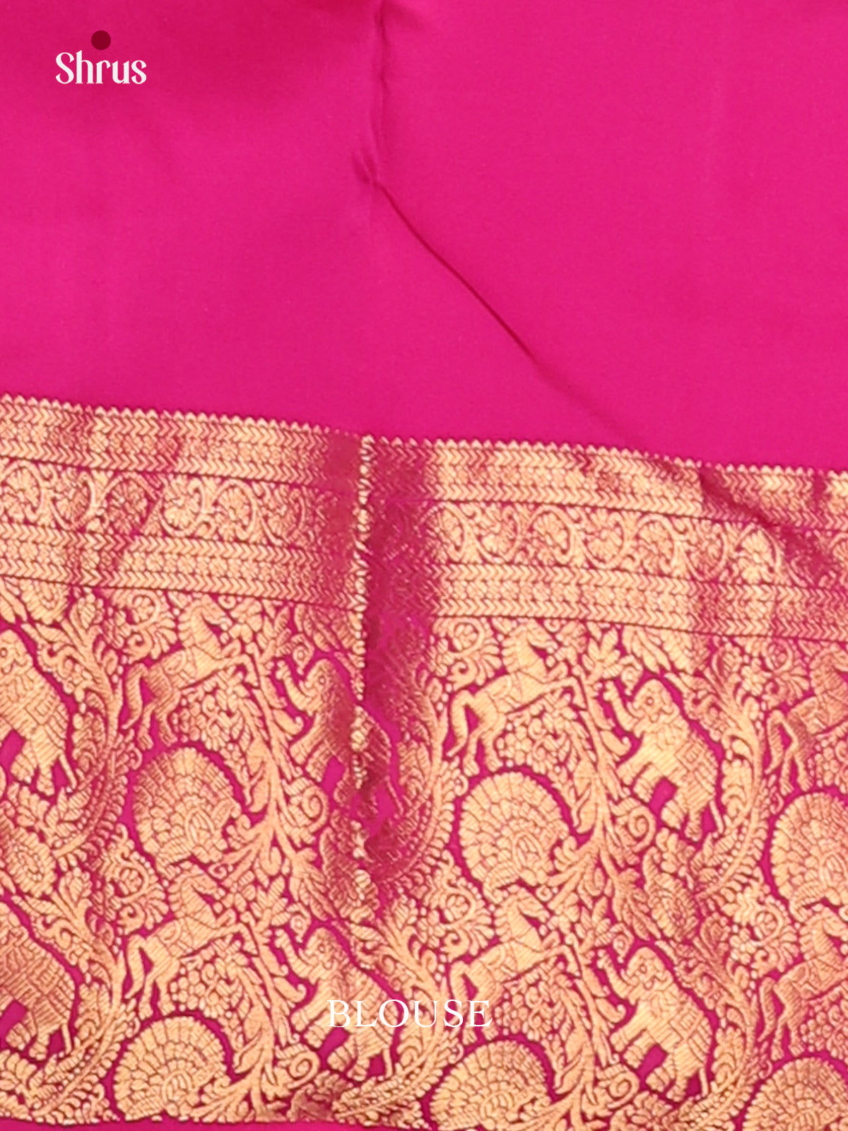 Violet & Pink- Kanchipuram-halfpure Saree - Shop on Shrus.com