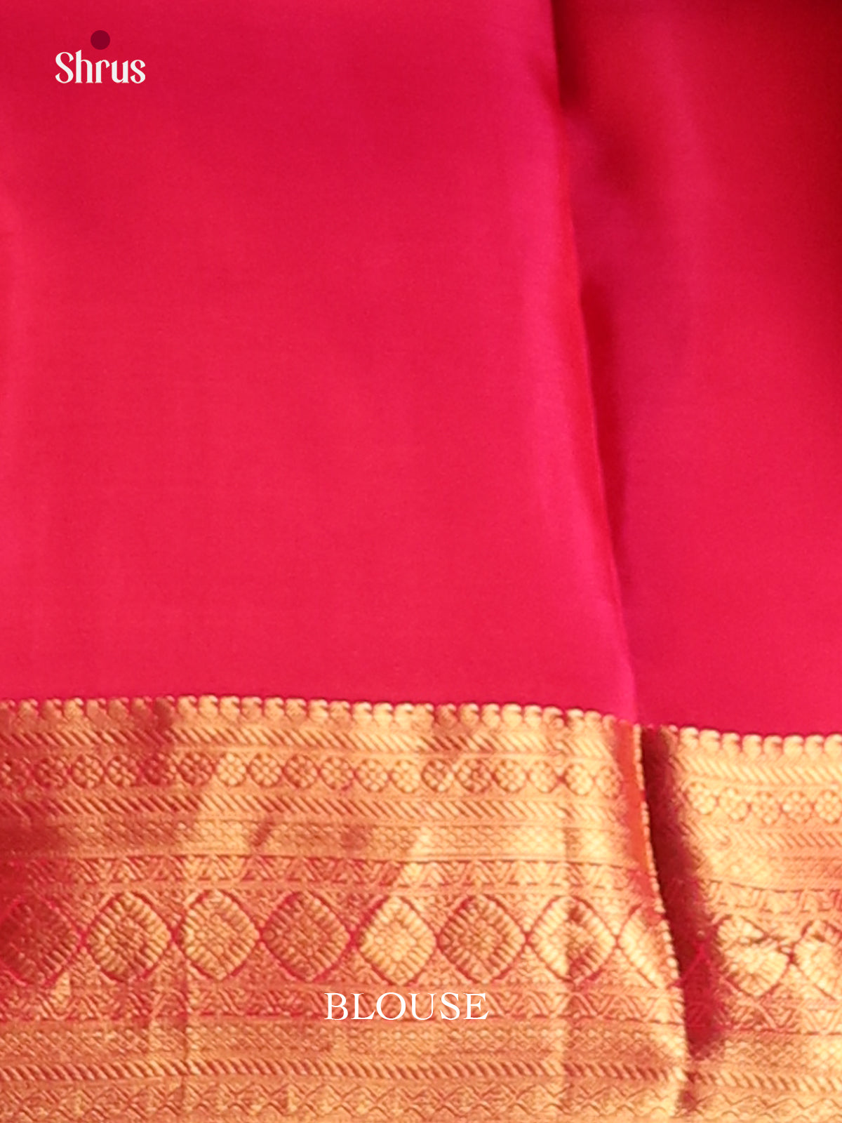 Double Shaded Green & Red - Kanchipuram-halfpure Saree - Shop on Shrus.com