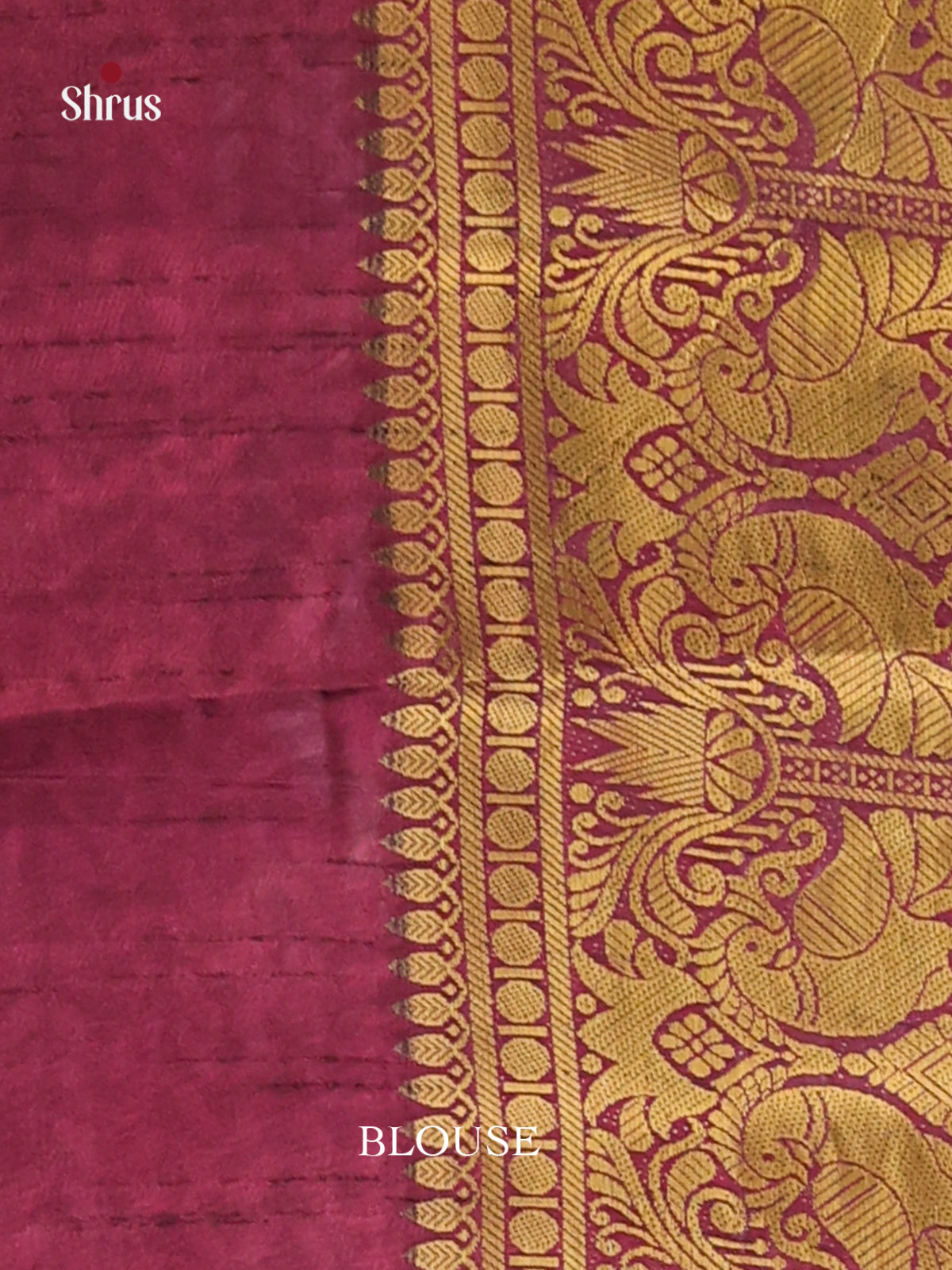 Pink  & Purple - Semi Patola Saree - Shop on Shrus.com