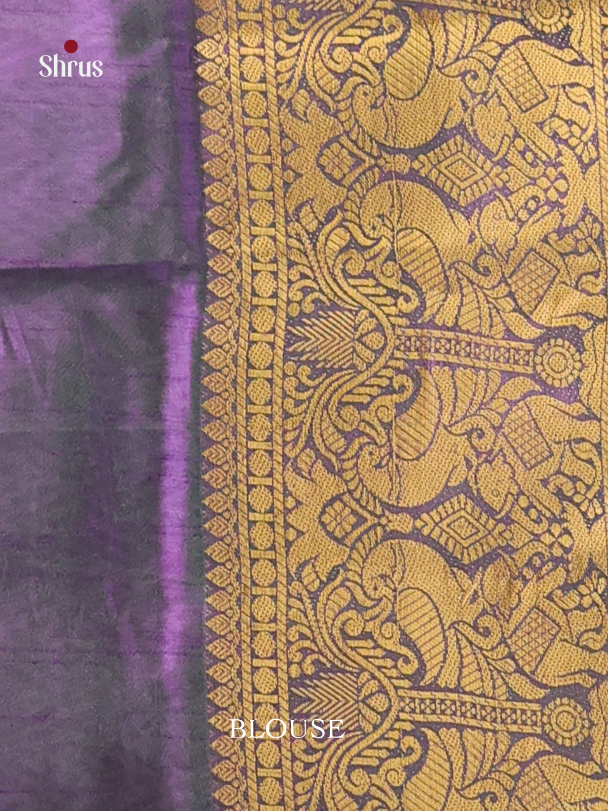 Blue & Purple- Semi Patola Saree