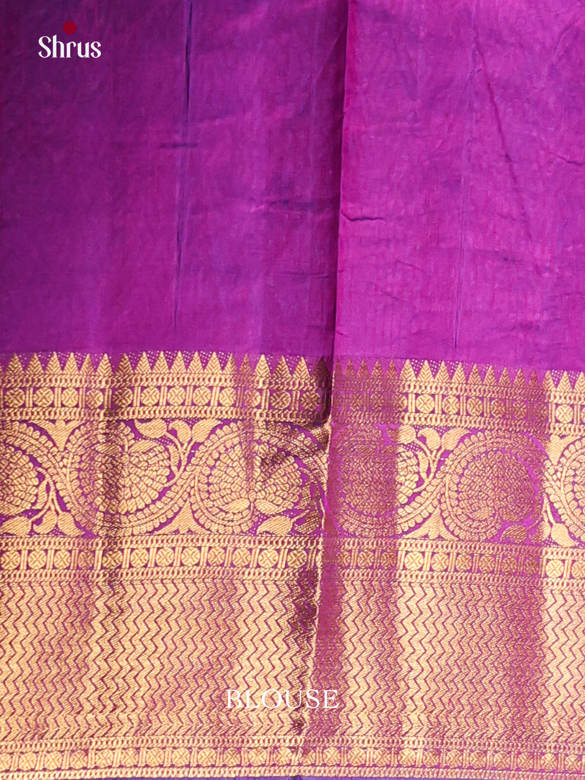 Blue & Purple- Semi Patola Saree