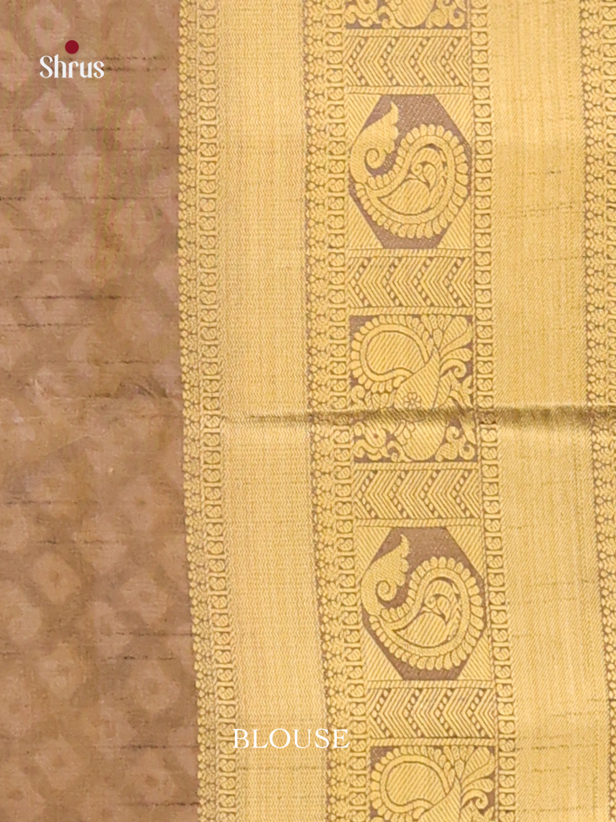 Mustard & Grey - Semi Patola Saree - Shop on Shrus.com