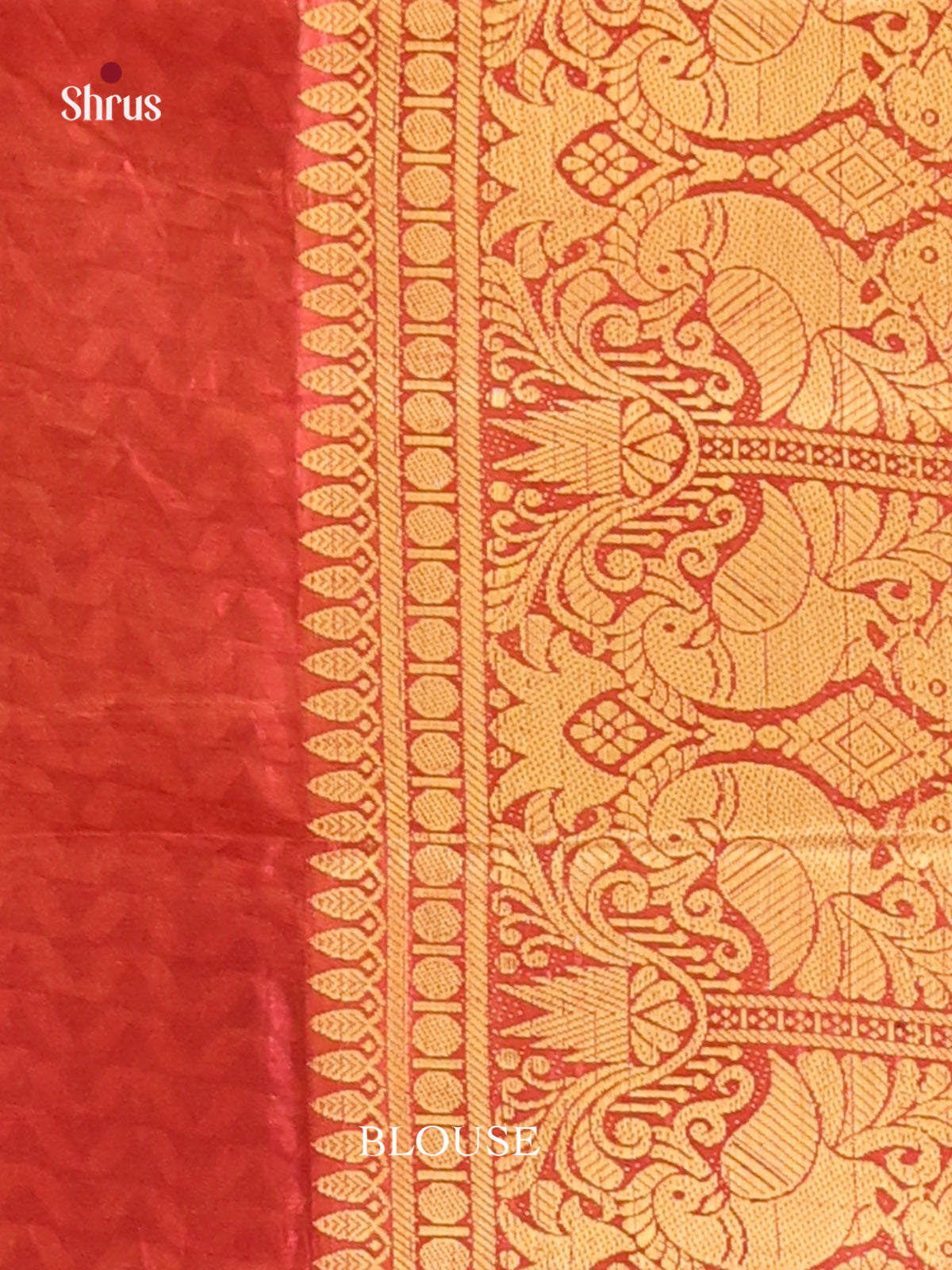 Mehandi & Brick - Semi Patola Saree