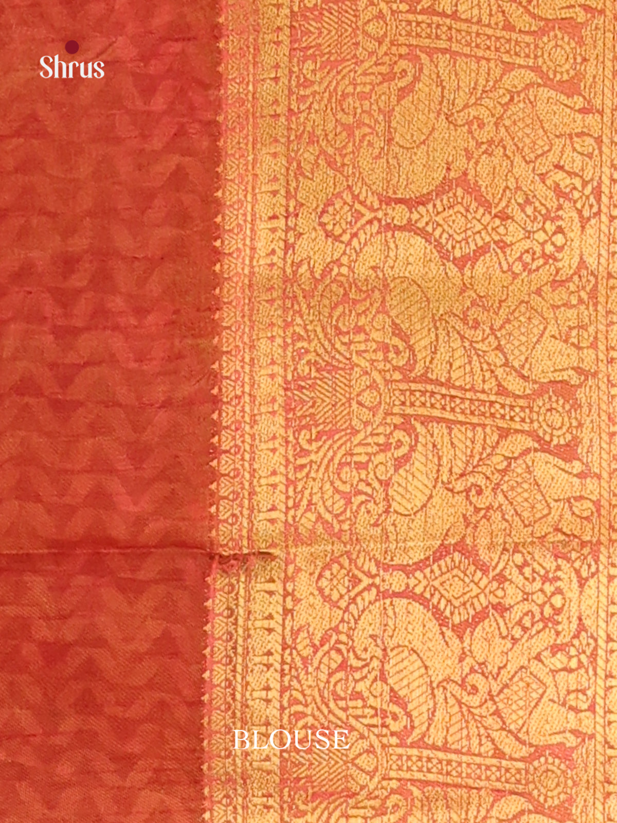 Green & Brick - Semi Patola Saree