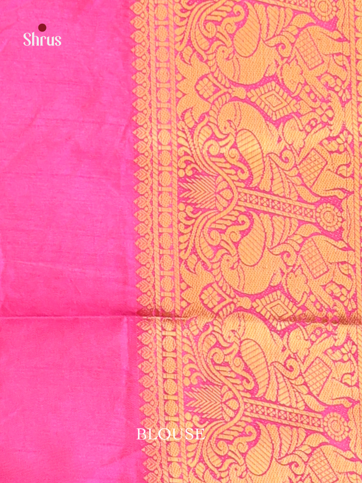 Purple & Pink- Semi Patola Saree - Shop on Shrus.com