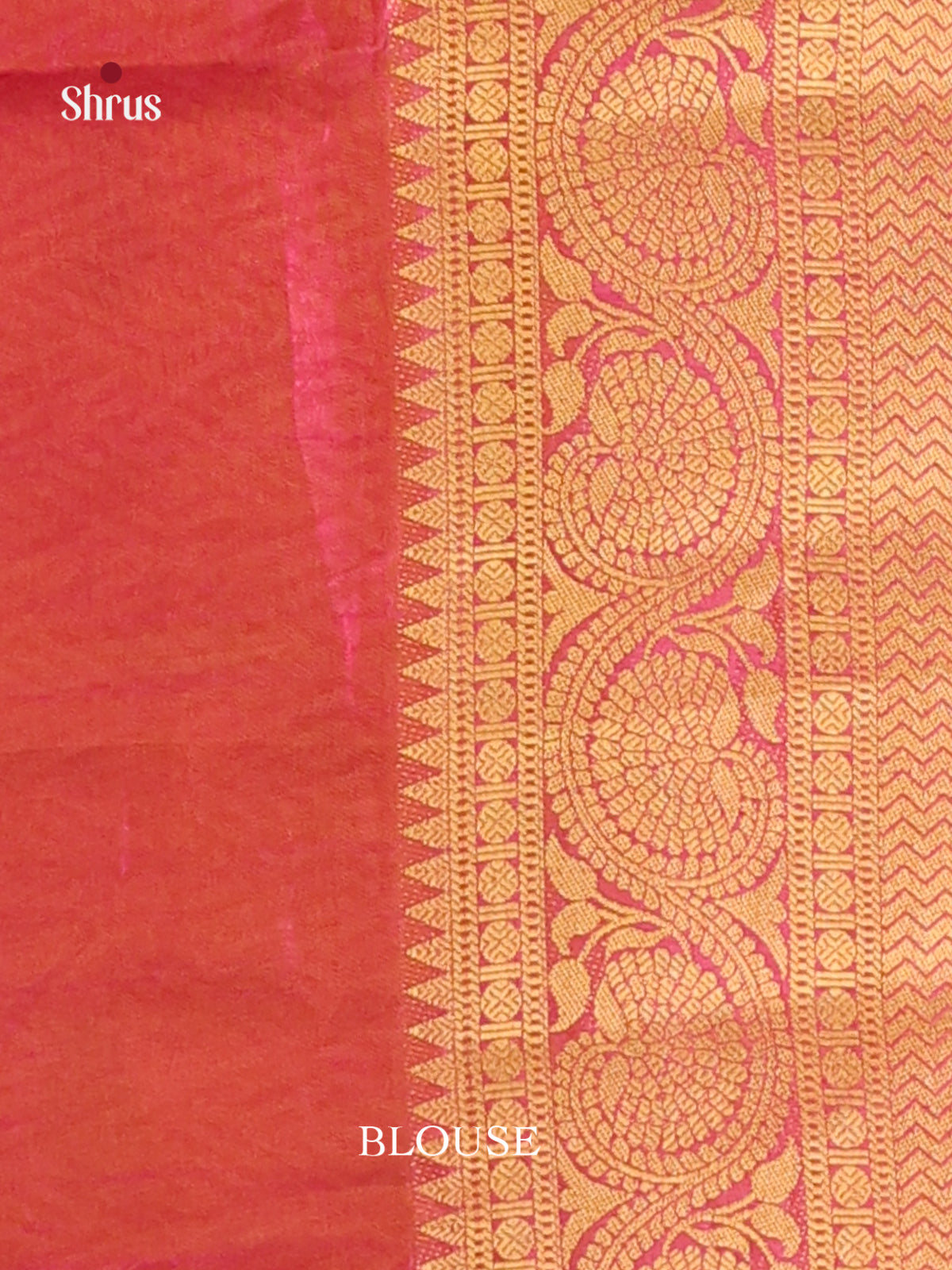 Purple & Orangish Pink - Semi Patola Saree