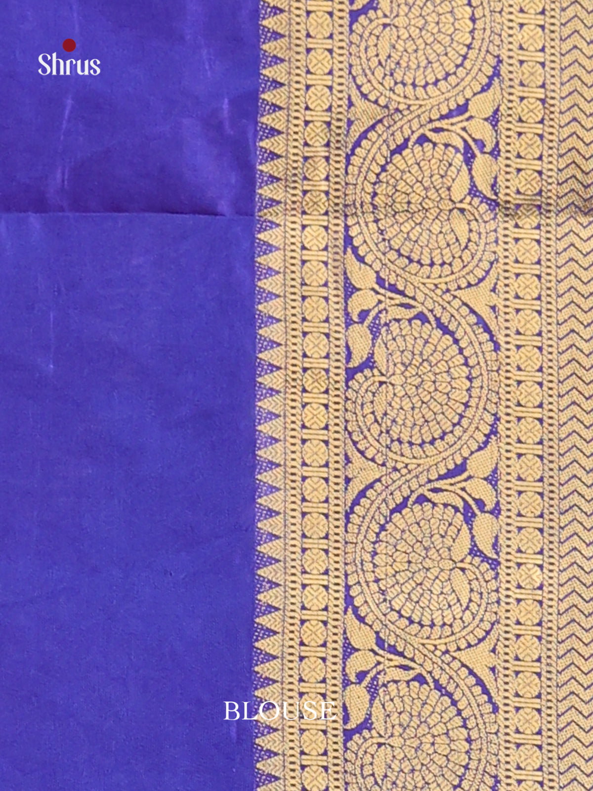 Purple & Blue - Semi Patola Saree - Shop on Shrus.com