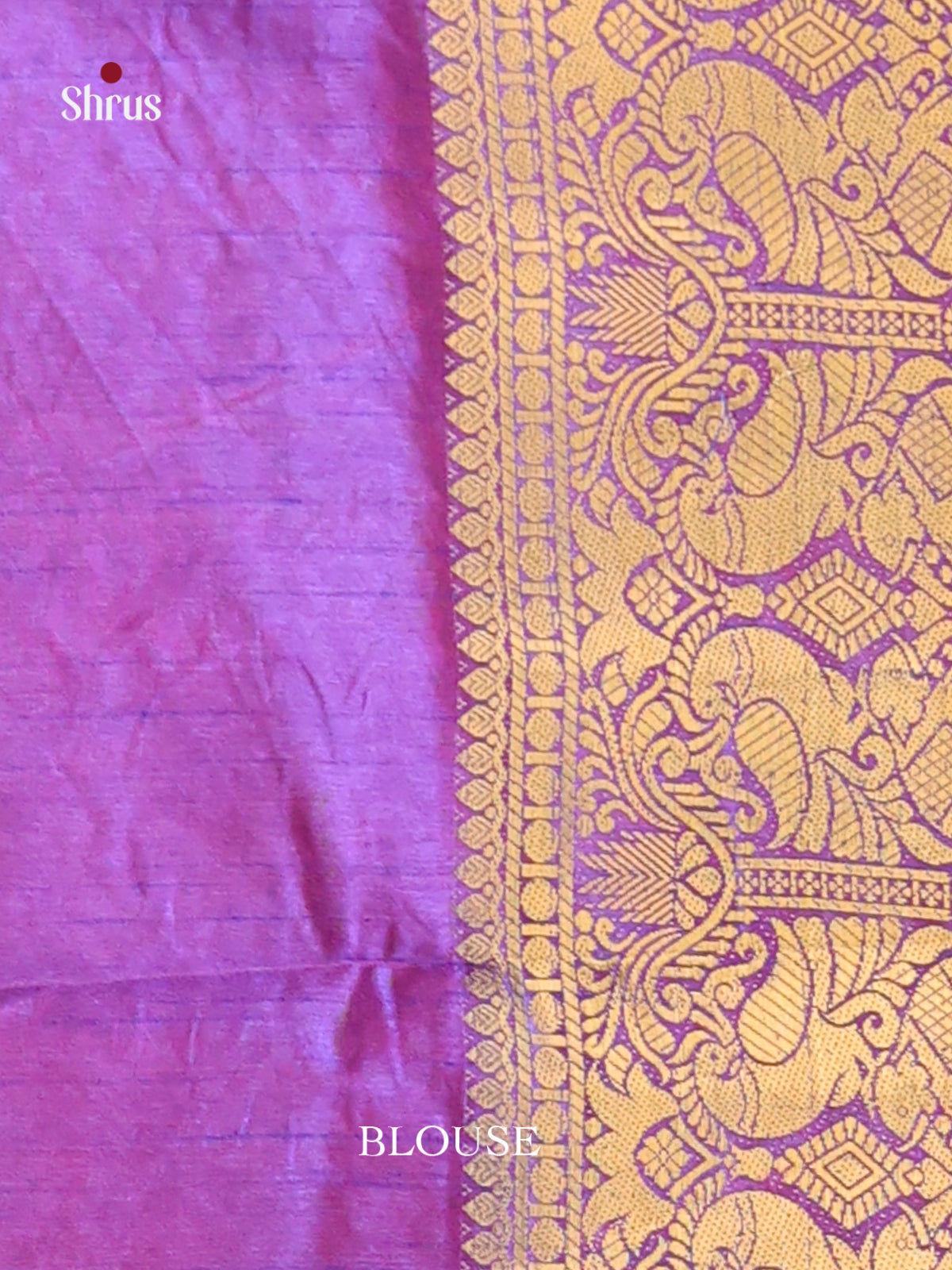 Blue & Purple- Semi Patola Saree