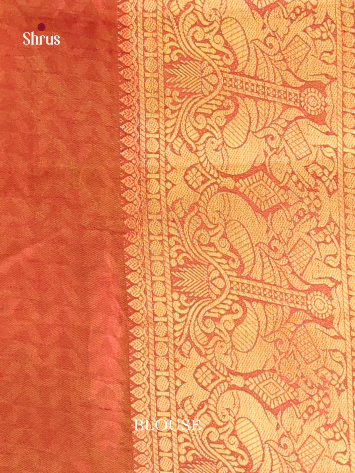 Green & Orange- Semi Patola Saree - Shop on Shrus.com