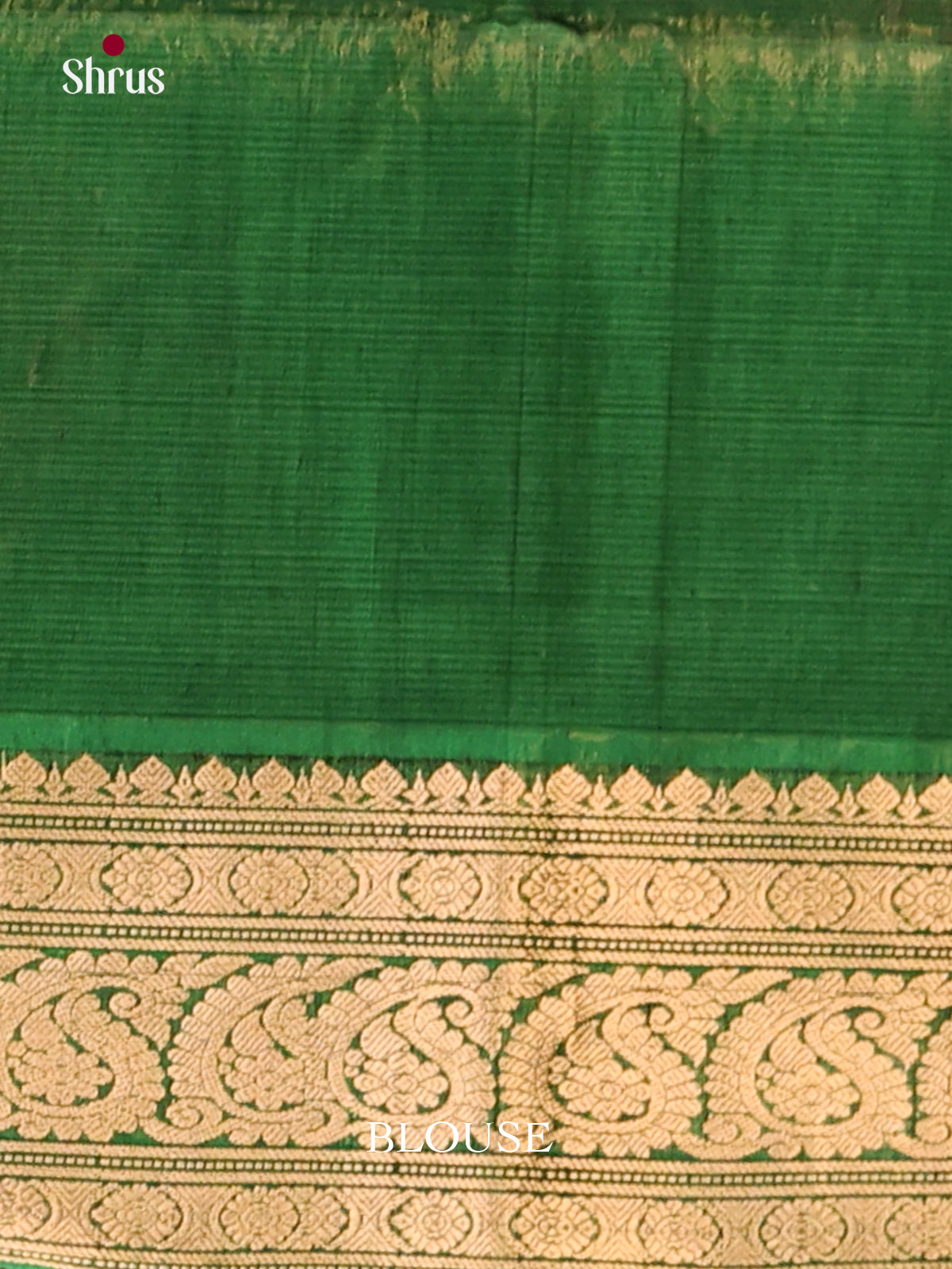 Maroon & Green Silk Cotton Saree gleams with paisley buttas - Shop on Shrus.com