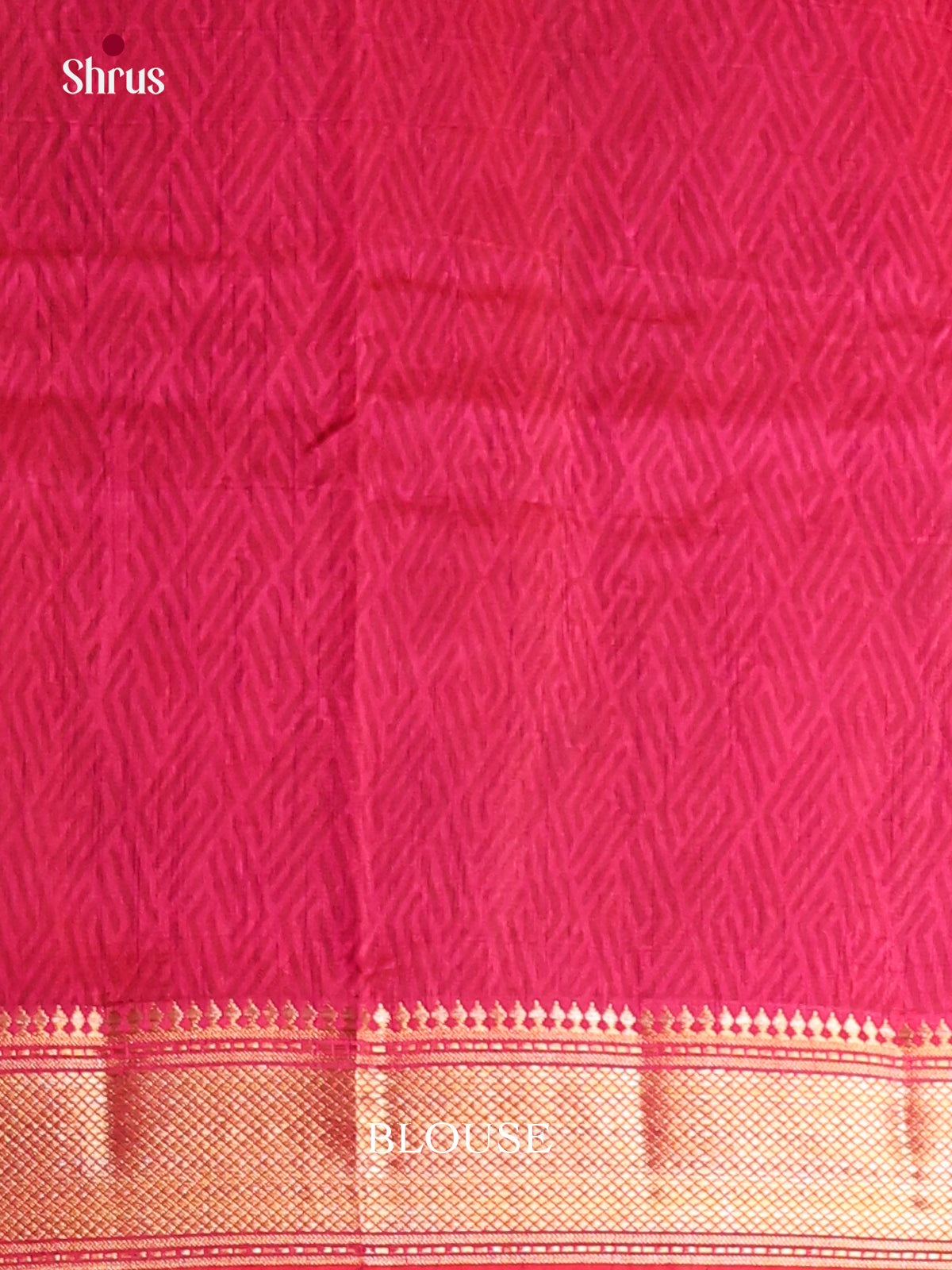 Pink - Semi Patola Saree - Shop on Shrus.com