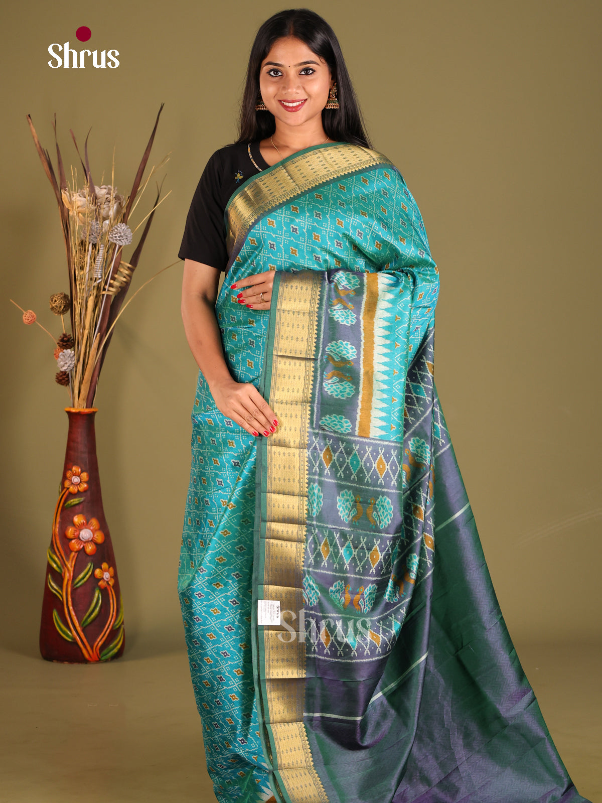 DGS19060 - Semi Patola Saree - Shop on Shrus.com