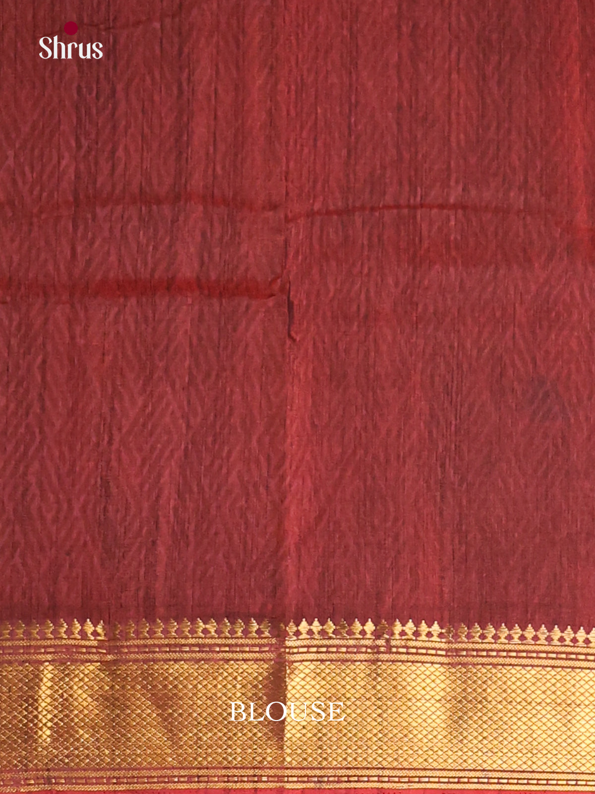 Red & Maroon - Semi Patola Saree - Shop on Shrus.com